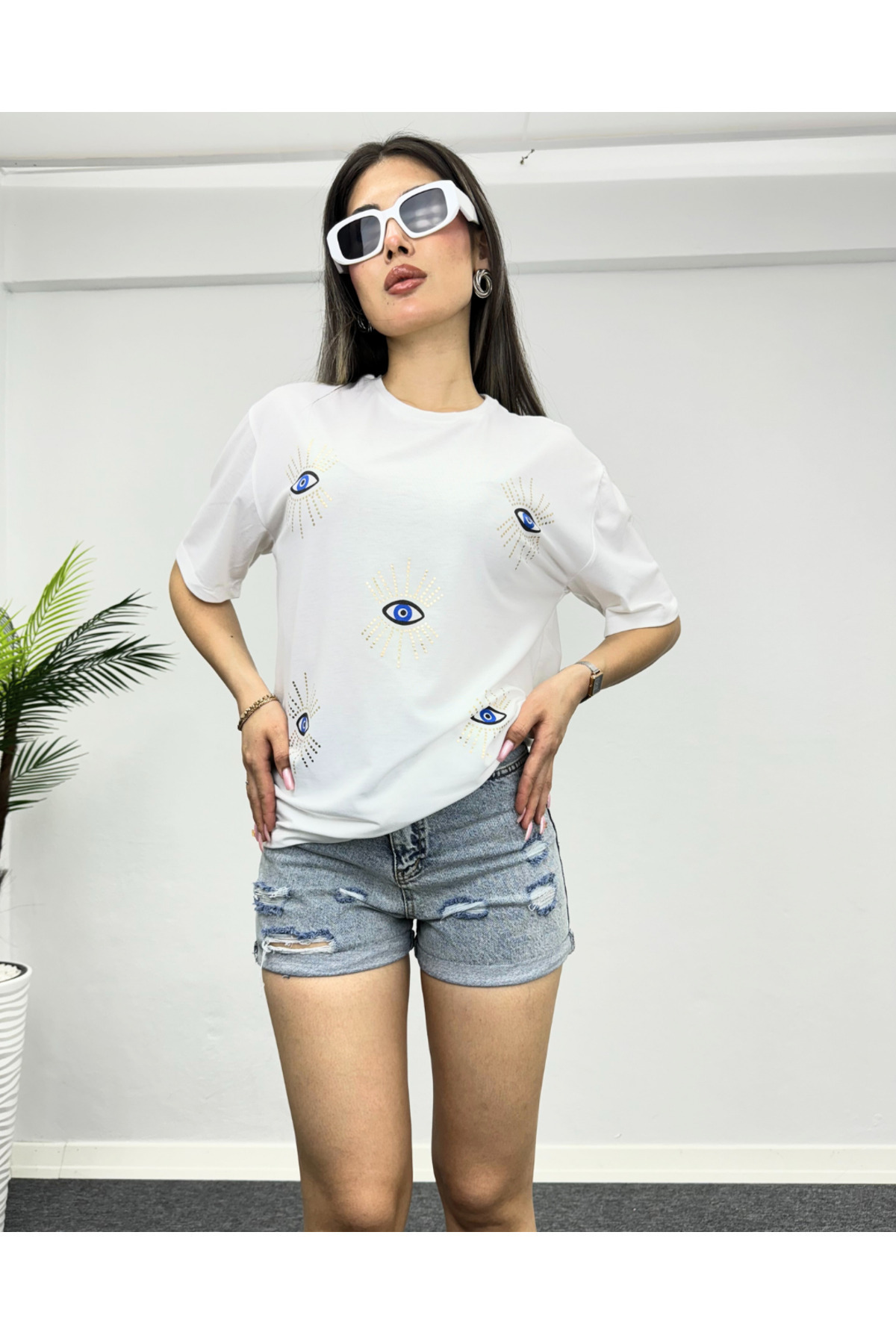 Göz Baskılı Tshirt
