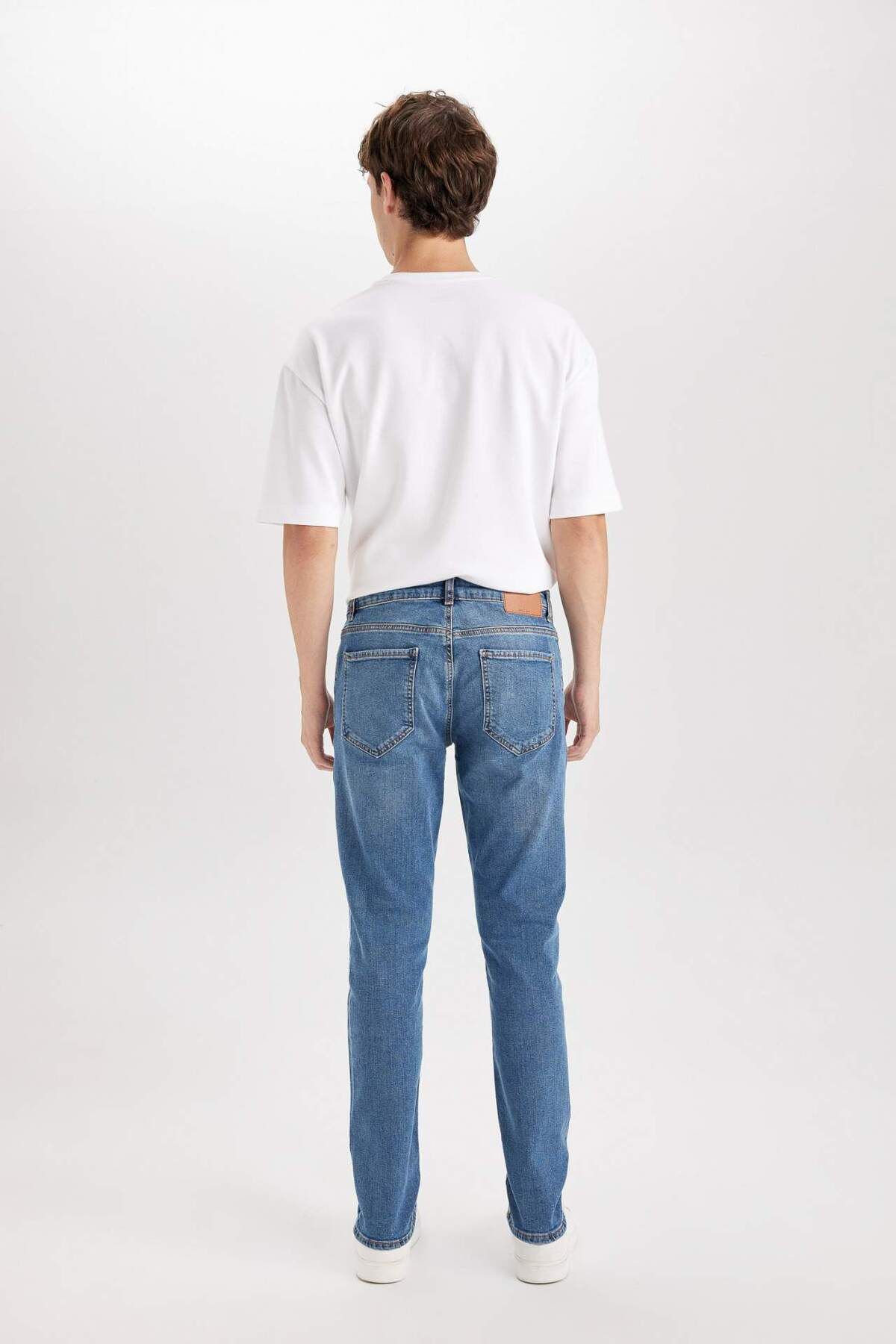 DeFacto-Pedro Slim Fit Regular Waist Skinny Leg Jeans - D6469AX24AU 7