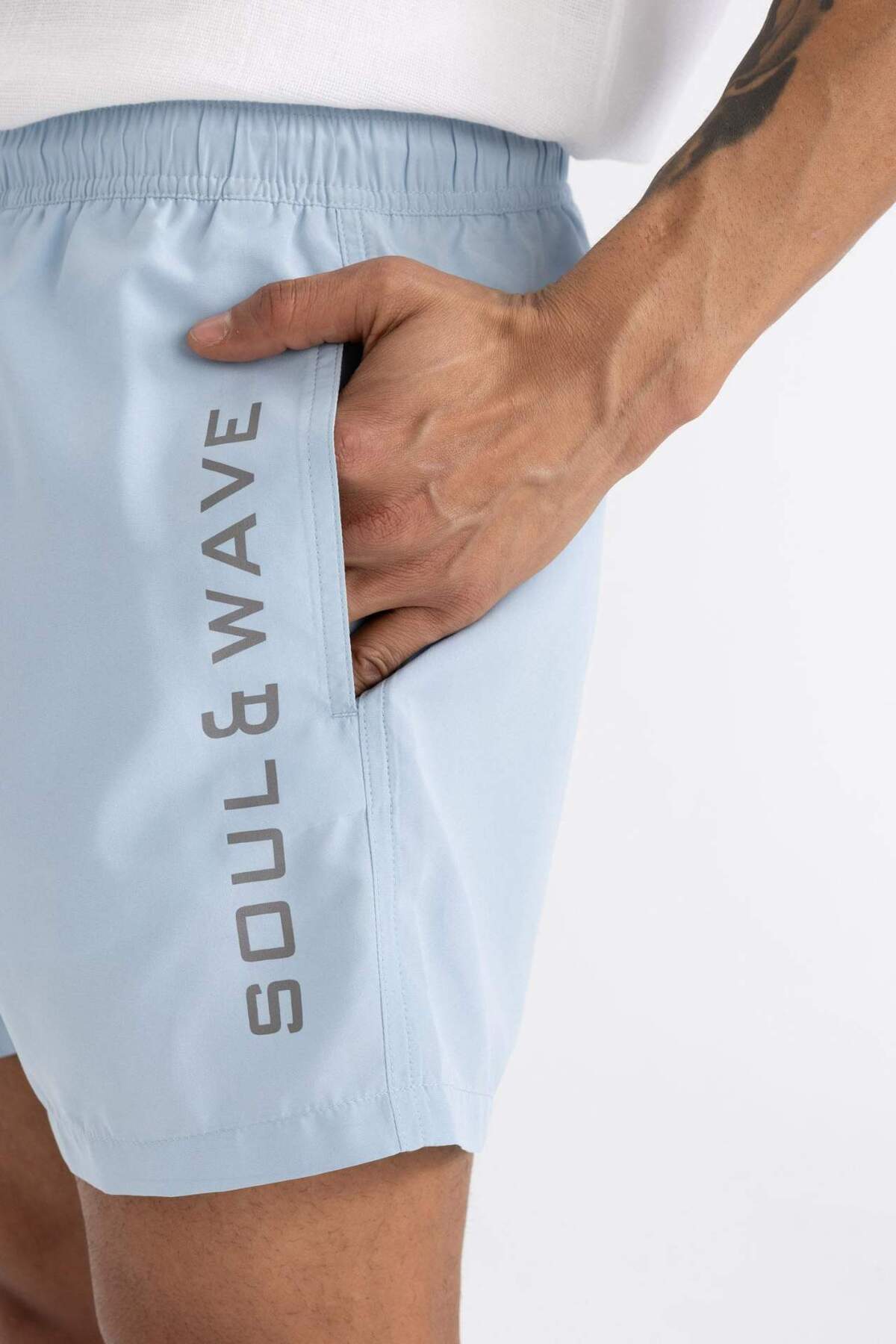 DeFacto-Kurze Badeshorts mit Netzfutter B7297AX24HS 6