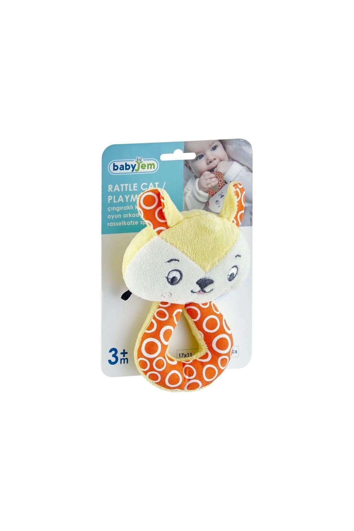 Babyjem W. 817 Çıngıraklı Kedi Oyun Arkadaşım Sarı fotoğrafı 7 (önizleme)