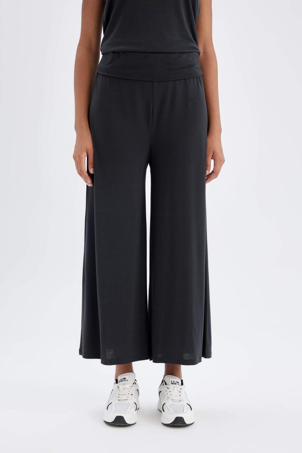DeFacto-Fit Wide Leg Hose mit weitem Bein, Standardgröße, Modalstoff C0491ax24sm 3