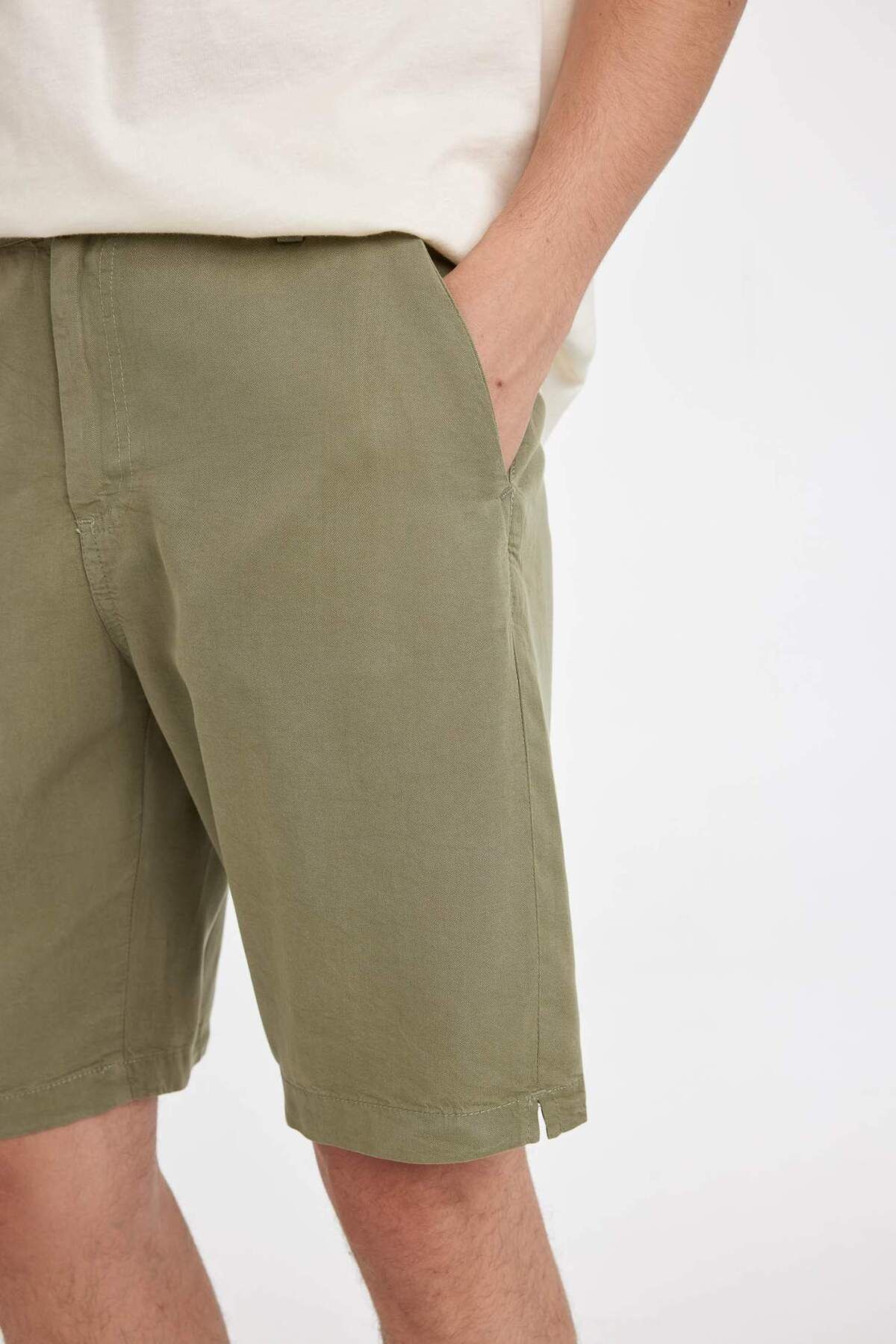 DeFacto-Bermudashorts mit normaler Passform – gerades Bein C7800AX24SM 5