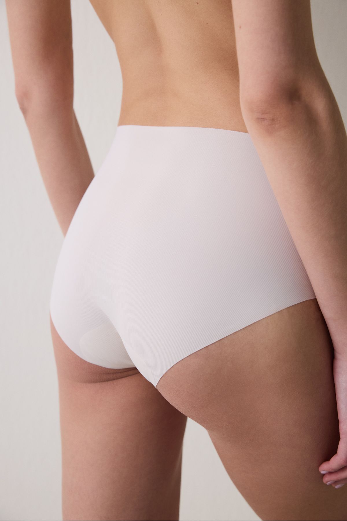 Penti-Ribbed Bonding Laser Cut Cover Ceramic Beige Slip Panties 2