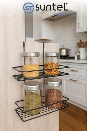 SUNTEL BANYO VE MUTFAK AKSESUARLARI Dolap İçi 2 Katlı Raf - Mutfak&Banyo Düze...