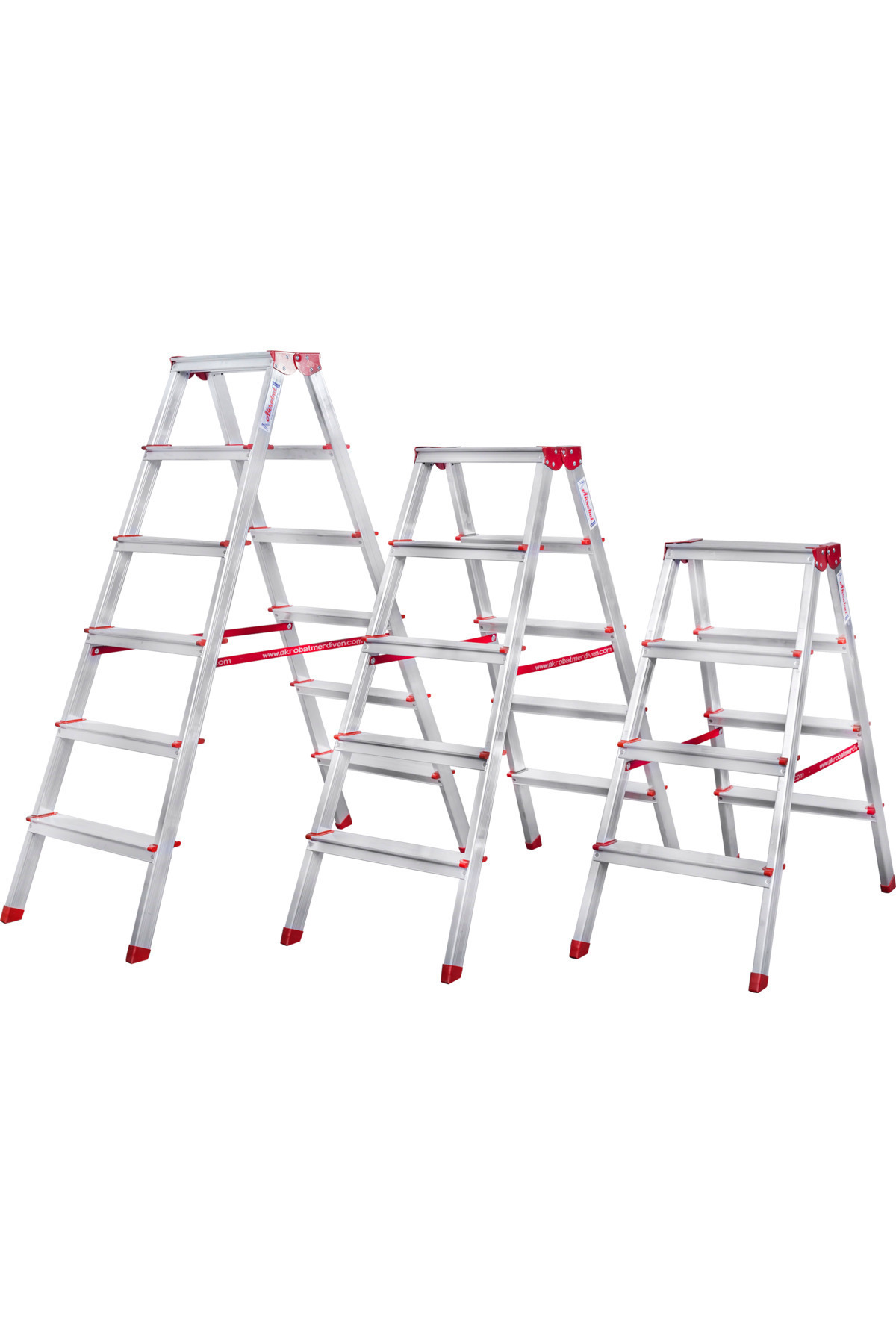 AKROBAT MERDİVEN 6 BASAMAKLI ÇİFT ÇIKIŞLI MERDİVEN