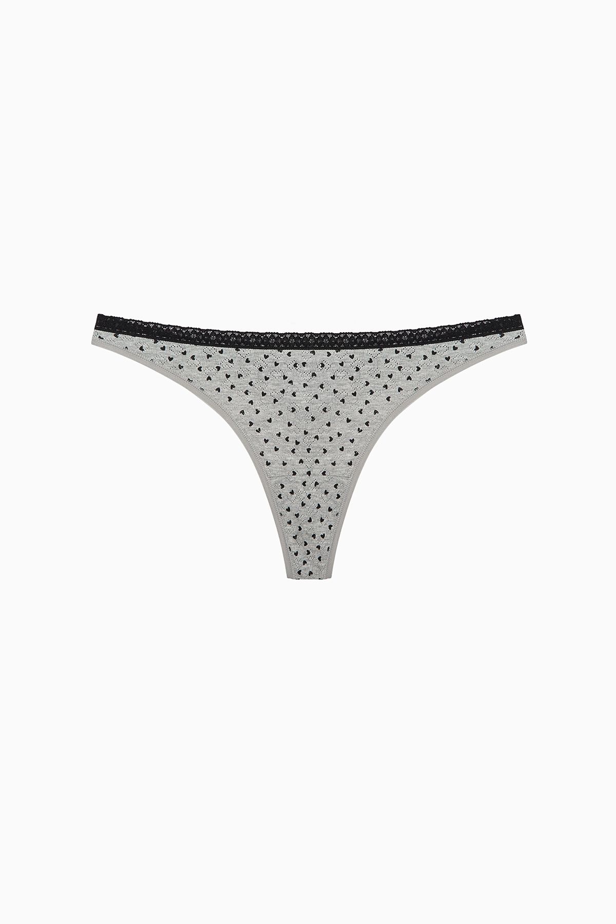 Penti-Sweet Heart Cotton 3 Pointel Multicolored Thong Panties 3