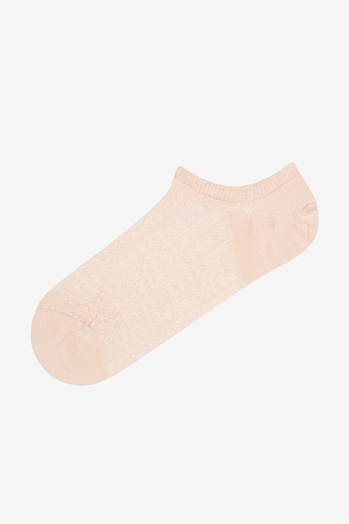 Penti-Beigefarbene 3-teilige Sneaker-Socken mit Fischgrätenmuster 2
