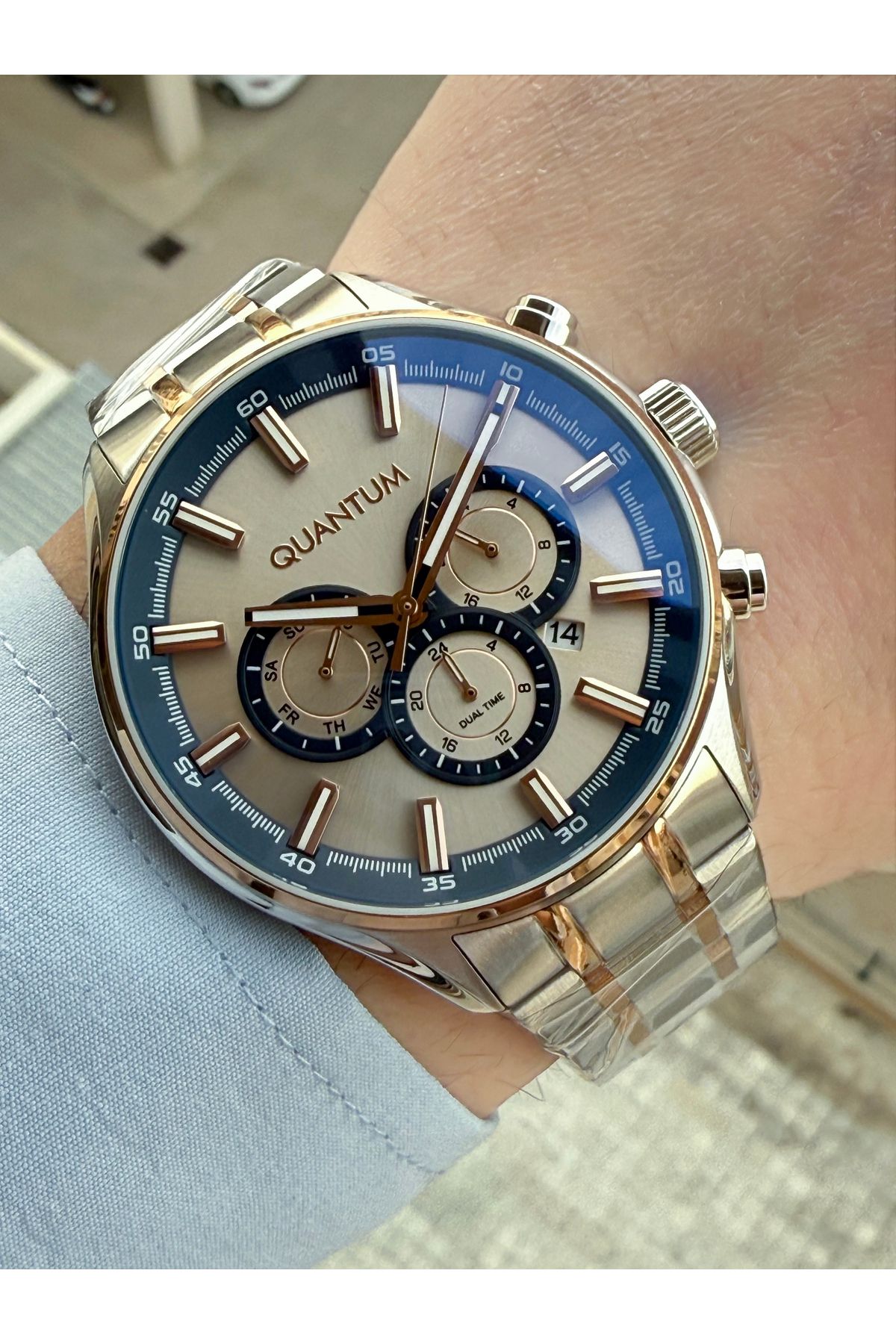 Quantum-Original Guaranteed 10 Atm Waterproof Men's Wristwatch 4