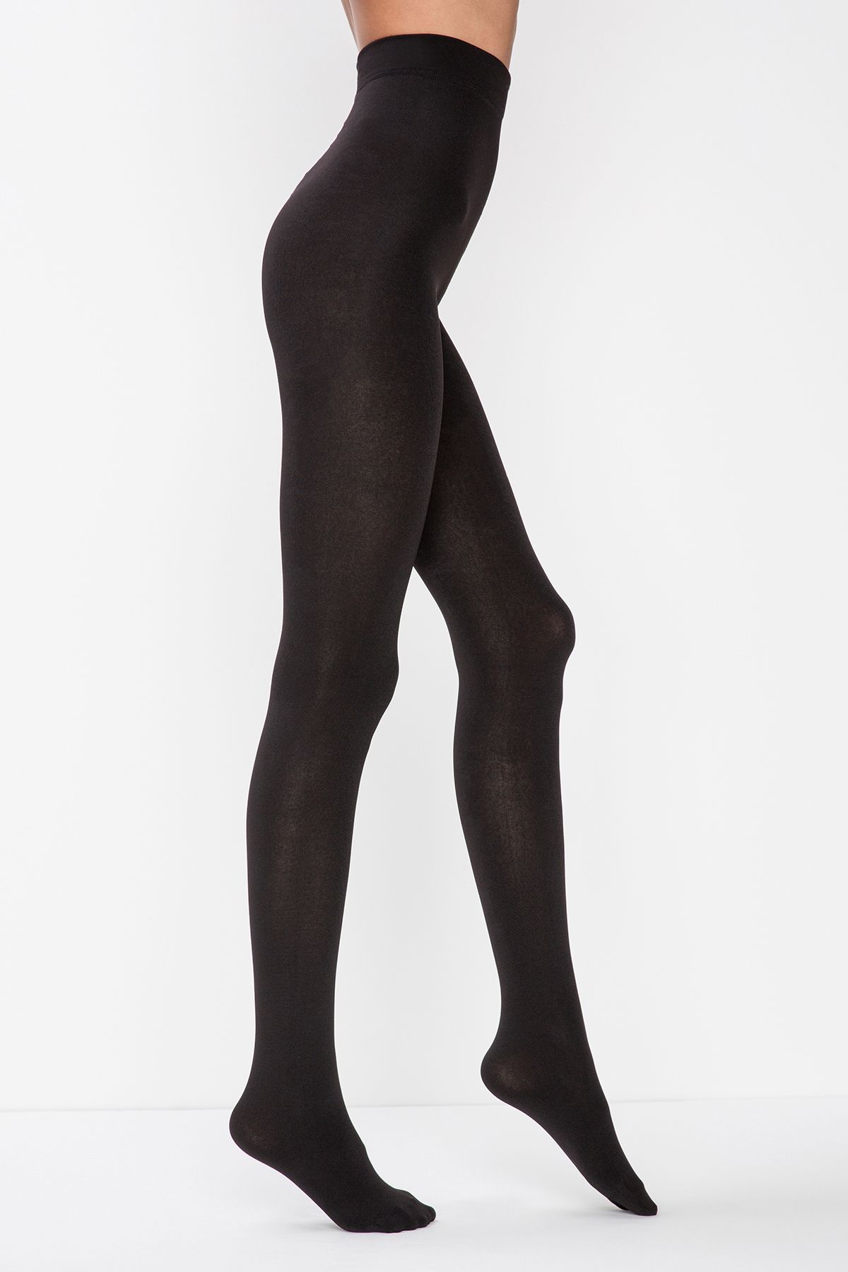 Penti-Black Wet Look Pantyhose-Pentilicious 1