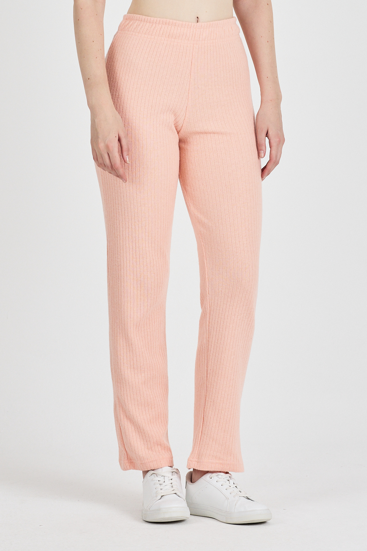 COMEOR-Women's High Waist Ribbed Wide Leg Casual Thin Sweatpants Pajamas 5