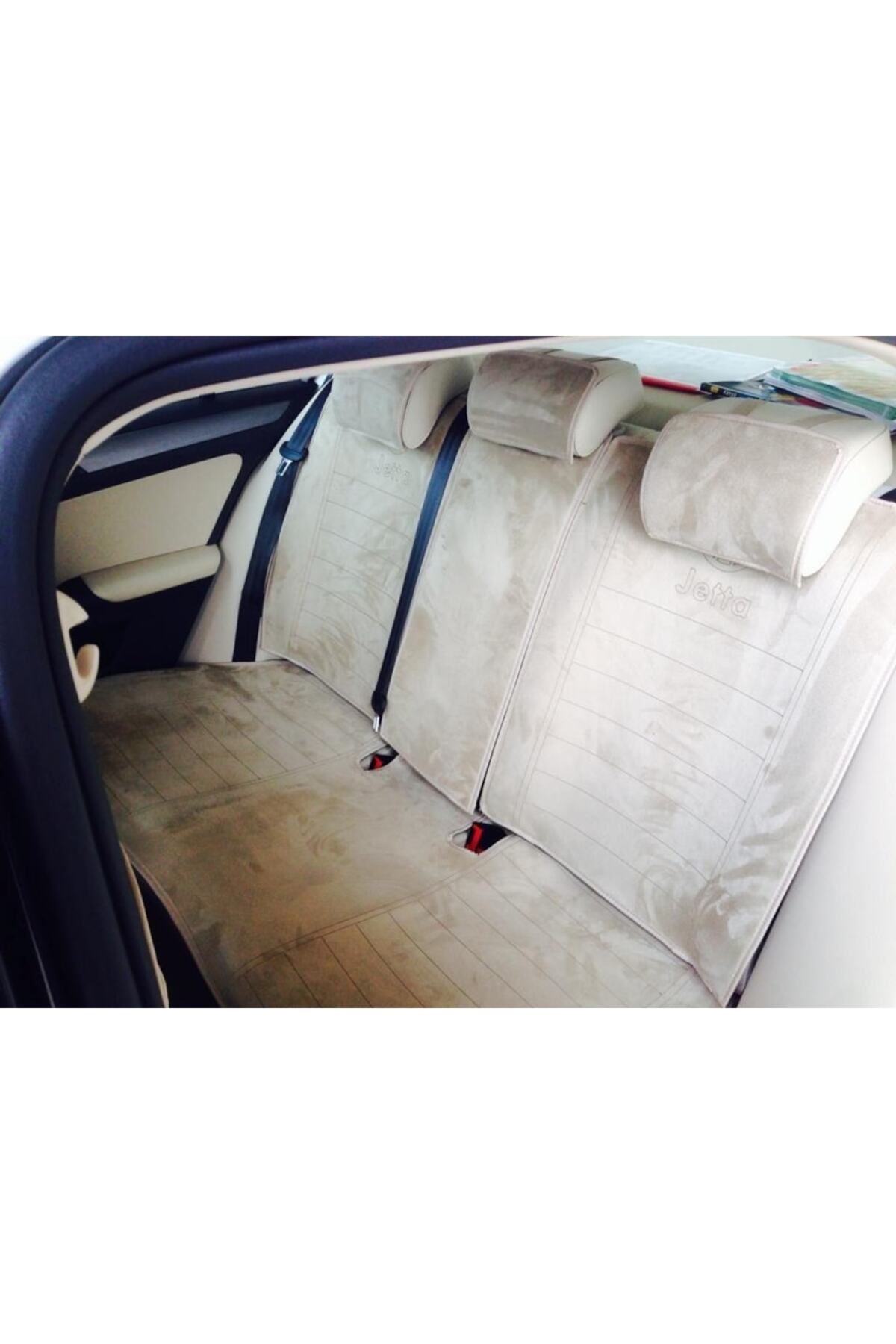 Genel Markalar Volkswagen Golf 6 Yeni Nesil Koltuk Koruyucu 2008-2012 Ön-Arka Kılıf Minder Bej fotoğrafı 2 (önizleme)