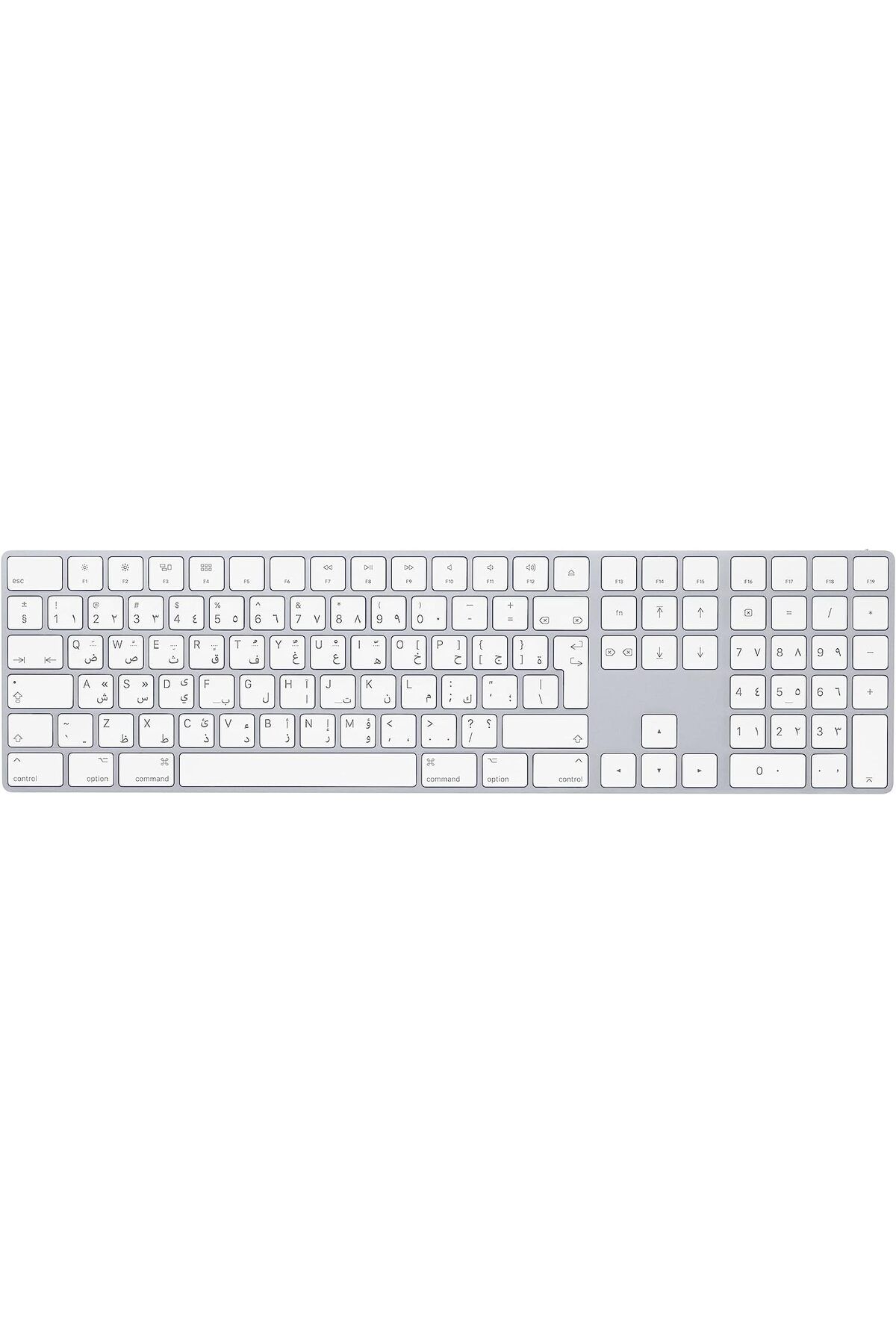 Apple-Magic Keyboard with Numeric Keypad - Arabic - Silver 1