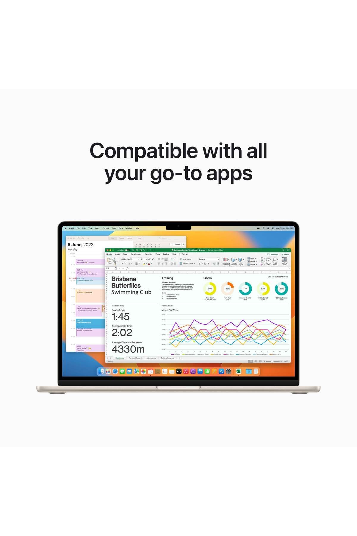 Apple-MacBook Air مقاس 15 بوصة: شريحة M2 مع وحدة معالجة مركزية 8_core ووحدة معالجة رسومية 10_core، وSSD سعة 512 جيجابايت - Starlight 7