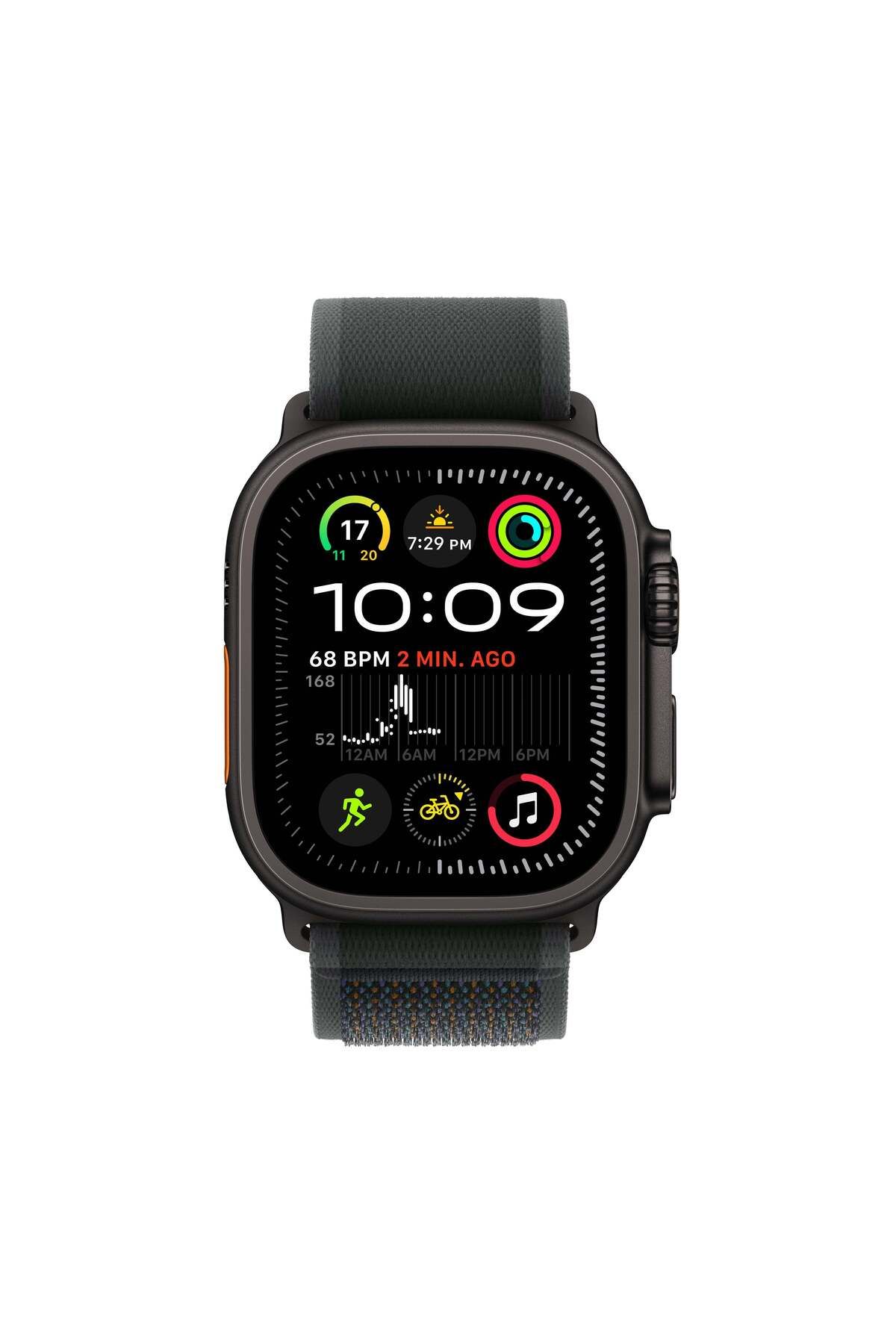 Apple-Watch Ultra 2 GPS + Cellular 49mm Black Titanium Case with Black Trail Loop - S/M 2