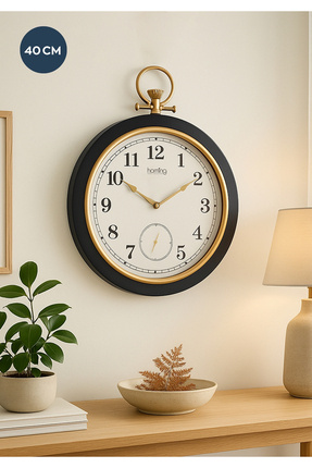 HOMİNG Retro Çift Kadranlı Duvar Saati 242114