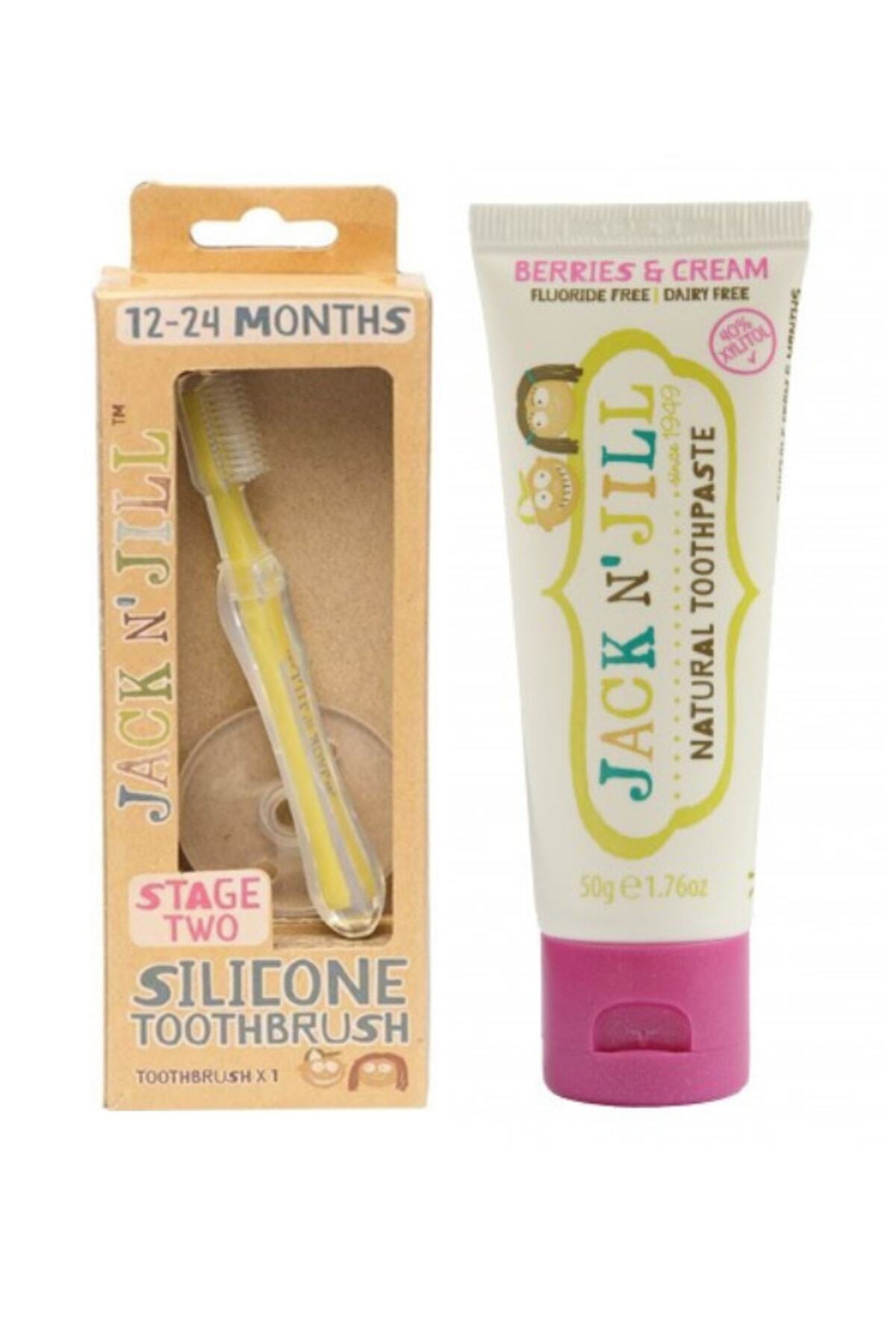 Jack N'Jill Jack N Jill Bebek Diş Fırçalama Seti (SİLİKON DİŞ FIRÇASI ORMAN MEYVELİ DİŞ MACUNU 50G)