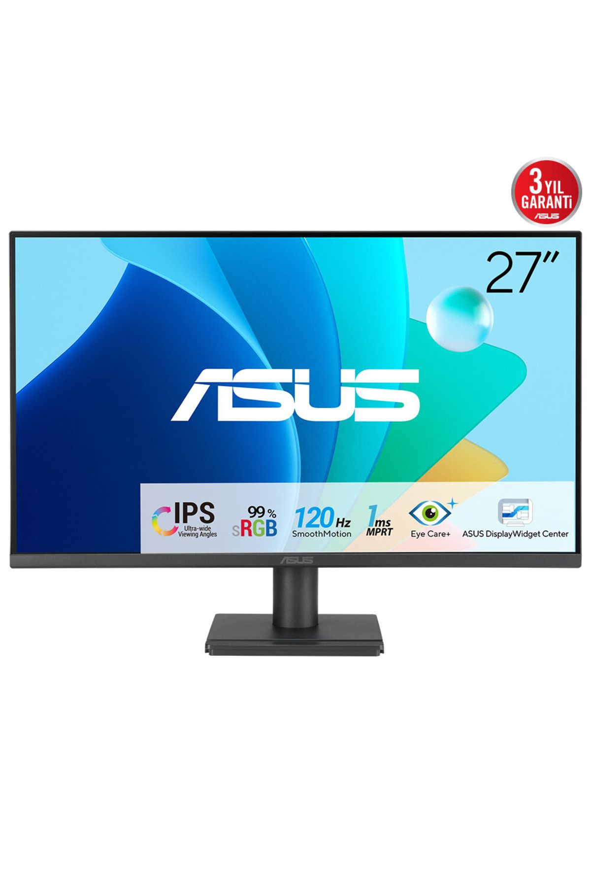 ASUS-VA279HG 27" Full HD 120Hz IPS Eye Care Monitor with Flicker-Free, Low Blue Light, Adaptive-Sync 1