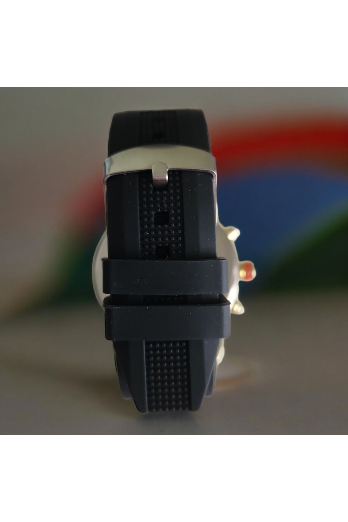 OEM-Men's Watch with Silicone Strap, Analog Display, Quartz Mechanism 2