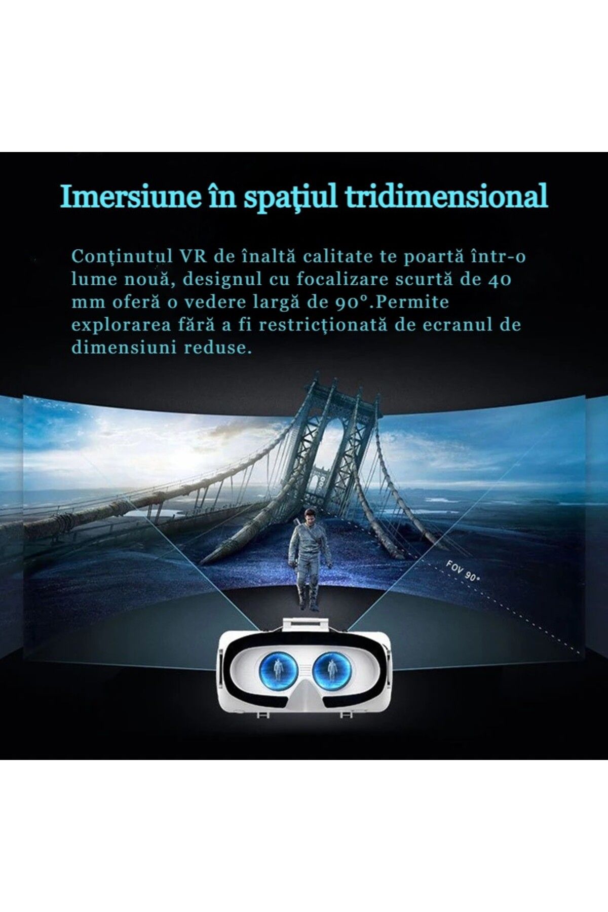 MILARIS-VR 3D Glasses, Compatible with iOS and Android, Bluetooth Headset with Gamepad, Modern and attractive design 6