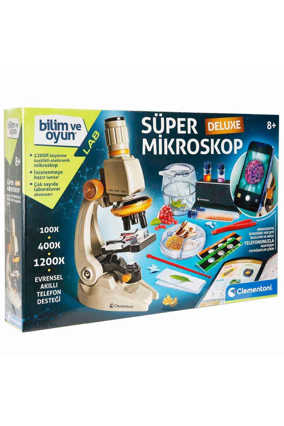 CLEMENTONI Bilim ve Oyun: Süper Mikroskop Delüks
