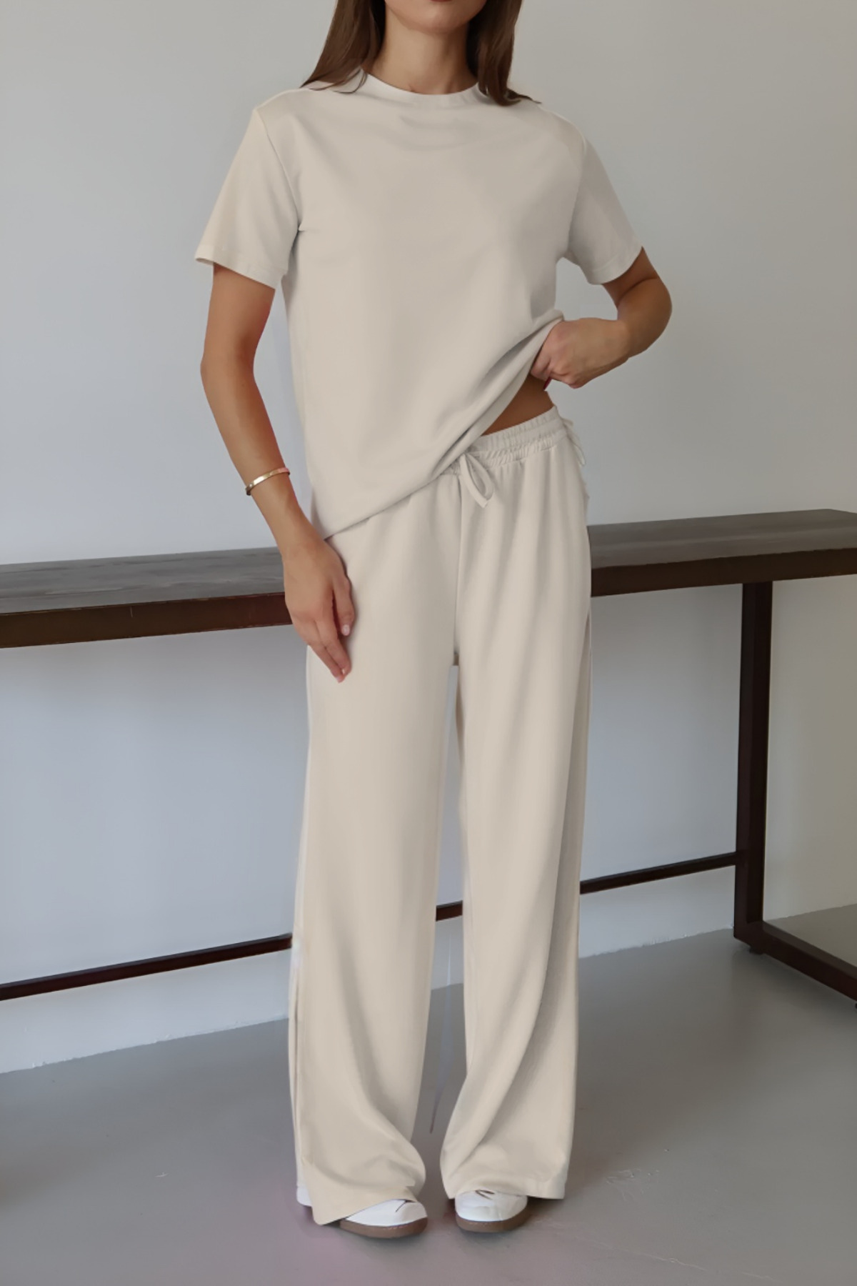 Women's Modal Fabric Short Sleeve Tracksuit 3081