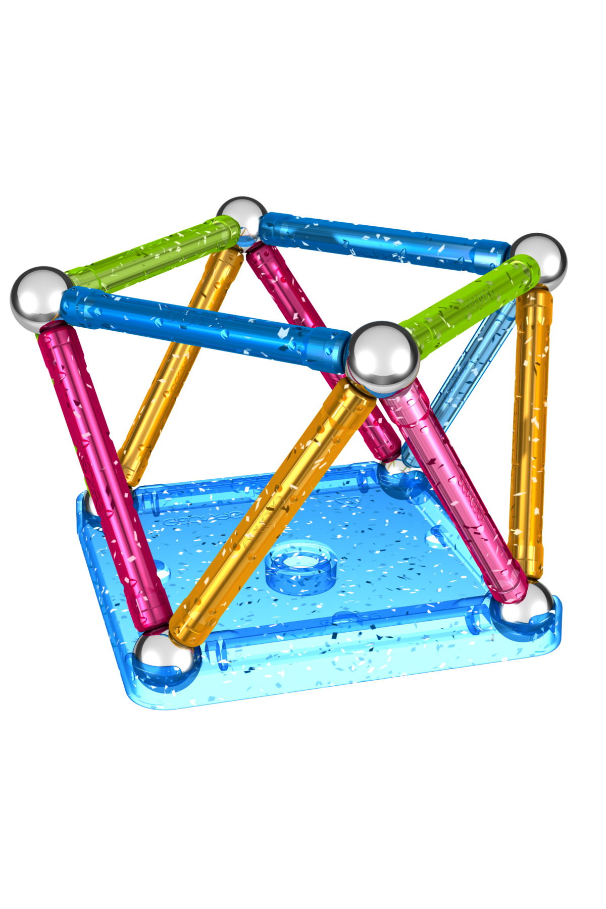 میله مغناطیسی اکلیلی | اسباب‌بازی‌های ساختنی برای نوپاها | میله‌های مغناطیسی اکلیلی با روکش فلزی