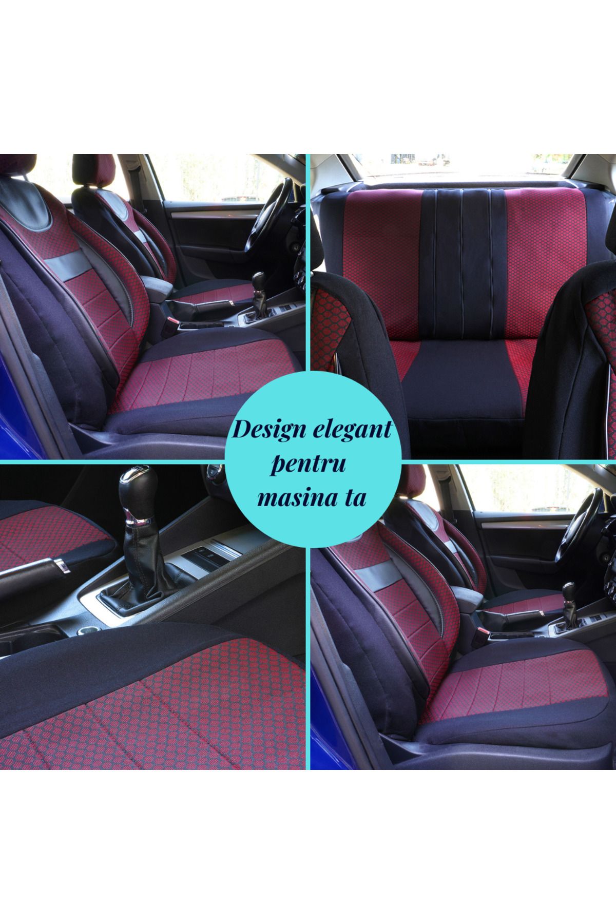 SMARTIC-Huse scaune auto, Dynamic, 11 piese, compatibile airbag, rabatabile, 3 straturi de material 6