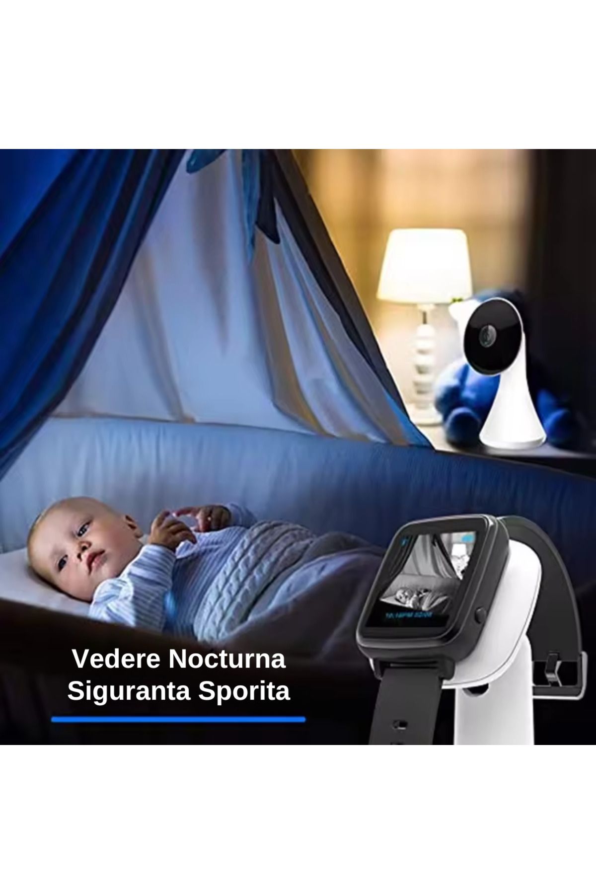 MILARIS-Wireless Baby Monitor With Smartwatch, MILARIS®, Ability to Talk to Baby, Built-in Microphone 4