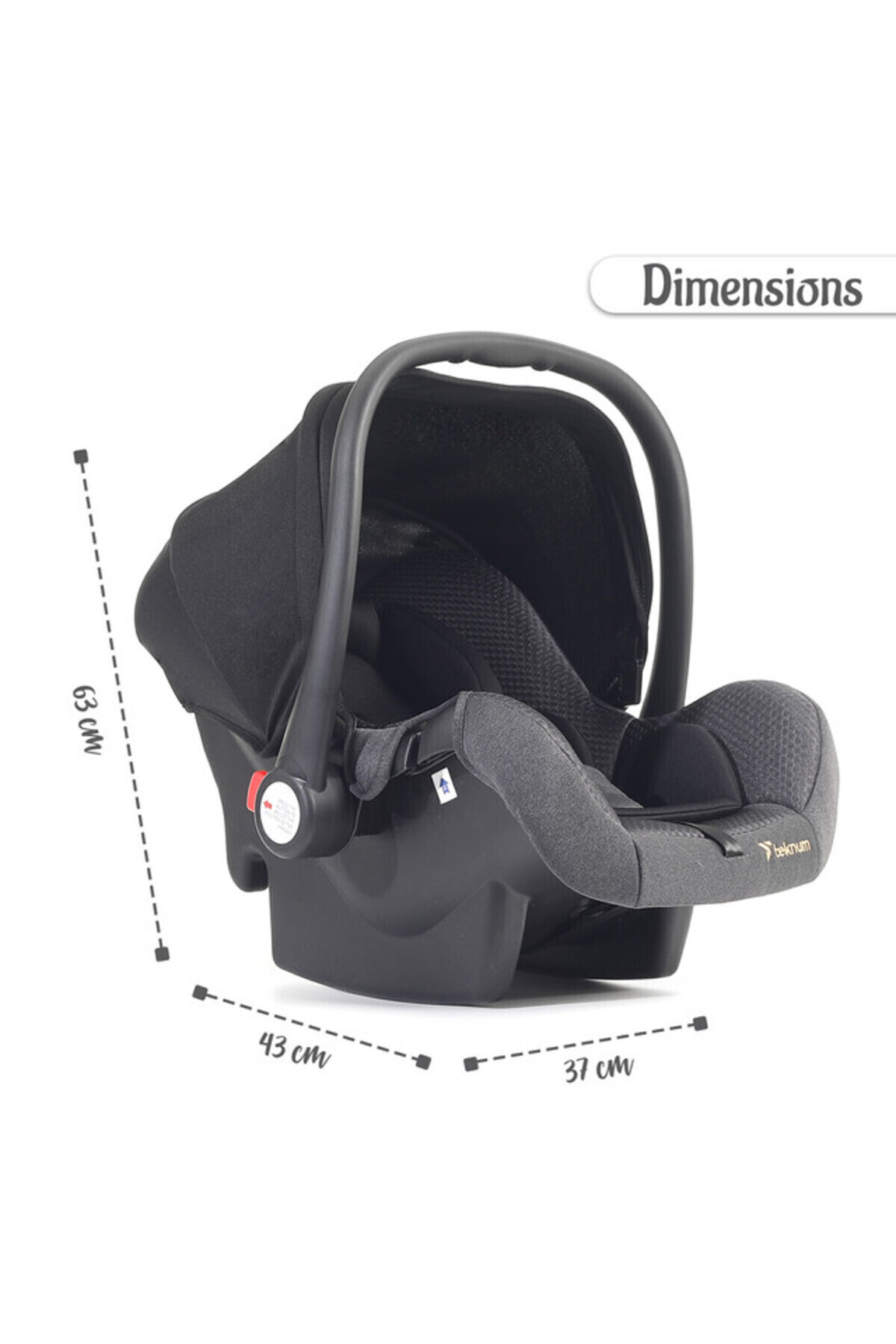 TEKNUM-STROLL - 1 Compacto Baby Car Seat - Black 8