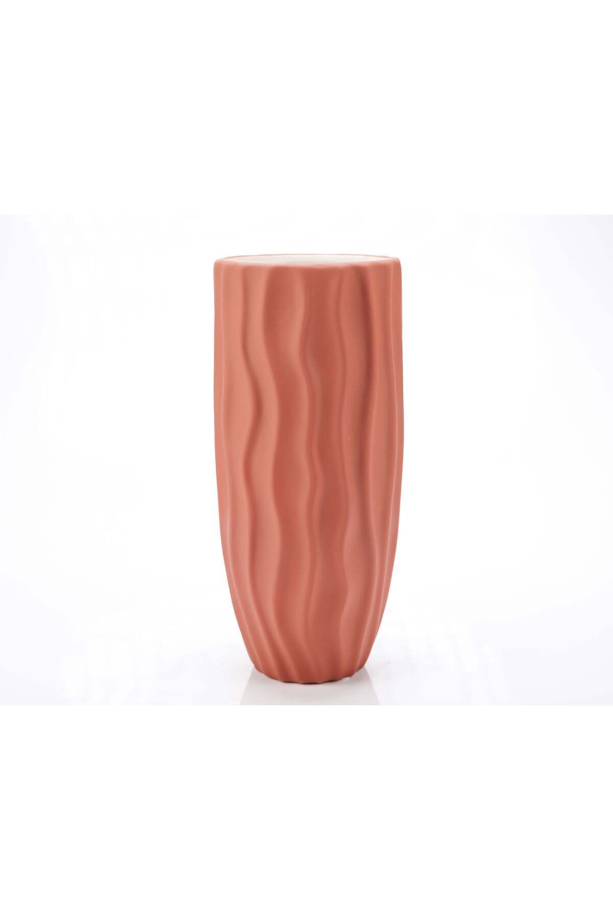 Ella Home Italia-Decorative vase "Waves" coral 1