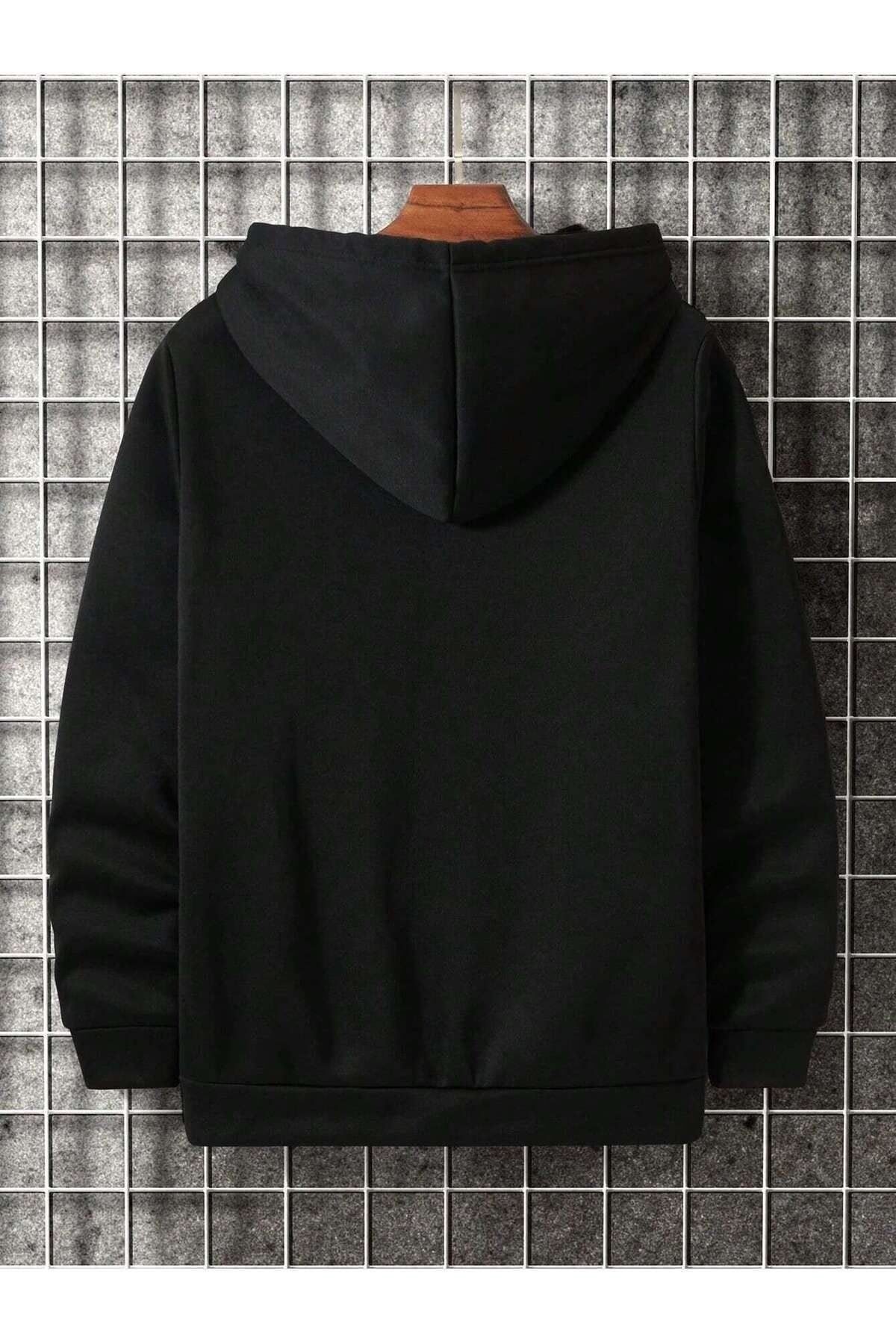 VBSVİBES-Oversize Hooded Sweatshirt Minimal Triangle 2