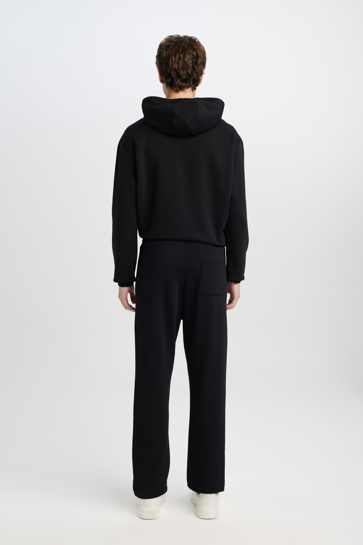 DeFacto-Jogginghose mit normaler Passform, elastischer Taille, Basic, einfarbig, mit Taschen, gerader Beinabschluss D9707AX24AU 5