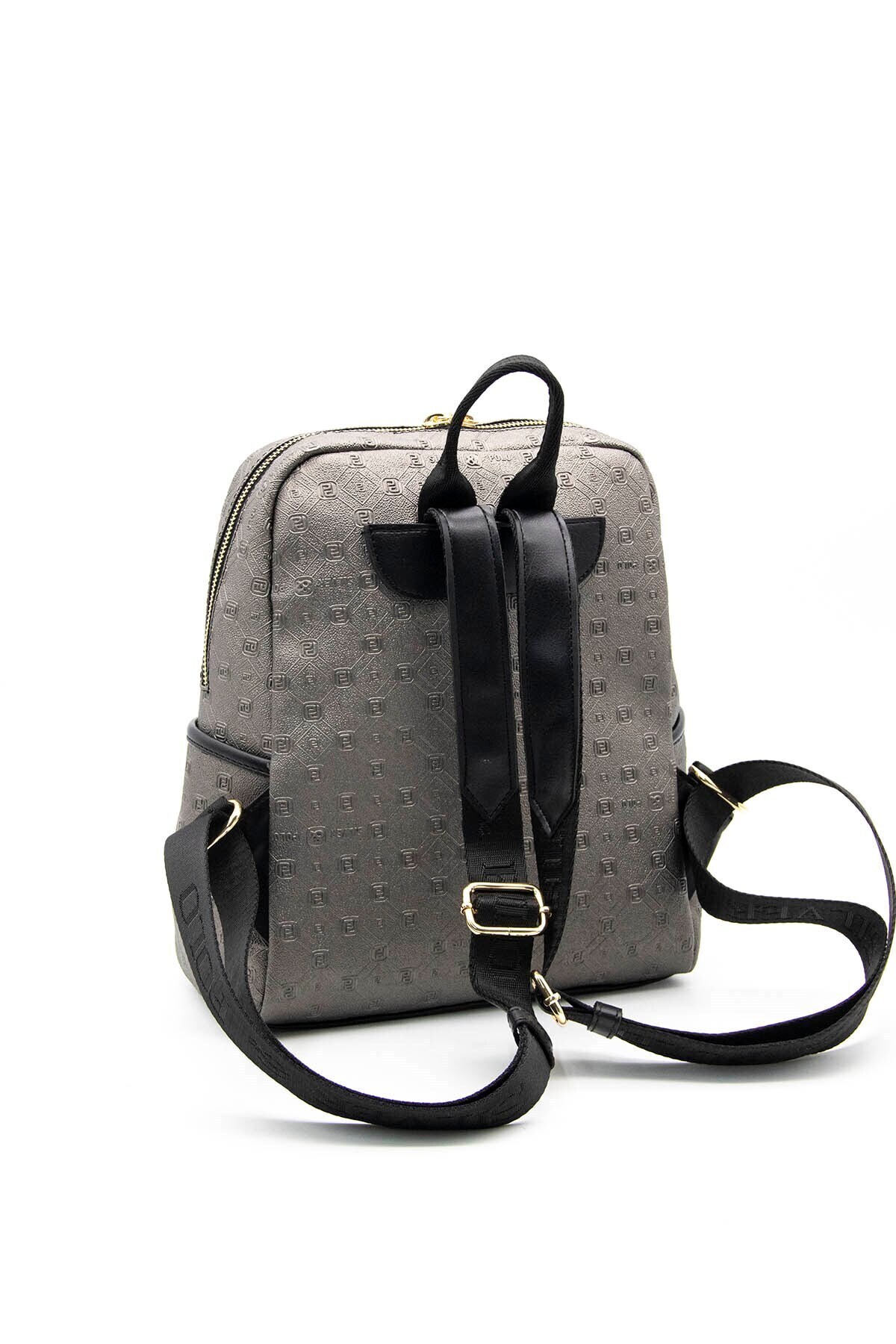 Silver Polo-Silver & Polo Platinum - Black Sp866 Women's Backpack 4