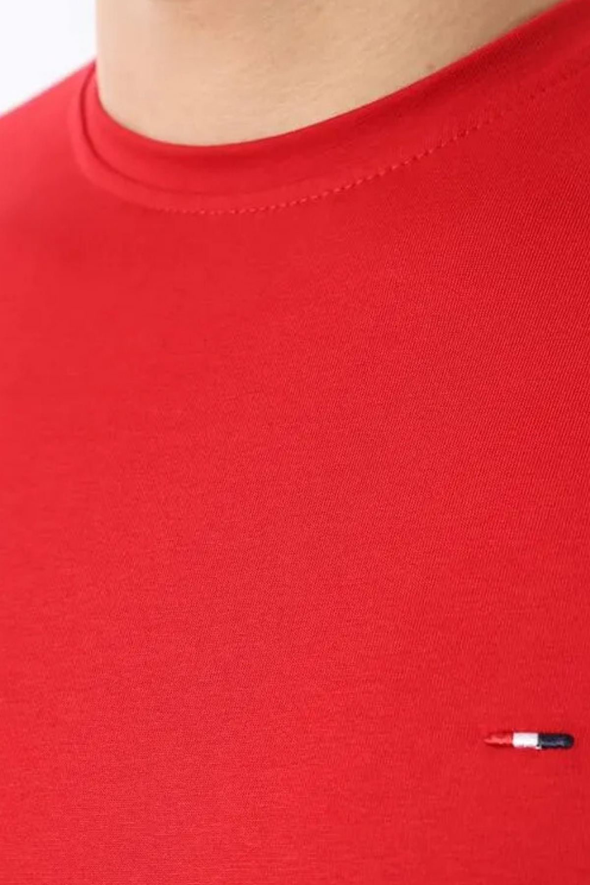 comstar-Men's Short Sleeve Summer Crew Neck Red T-Shirt 4