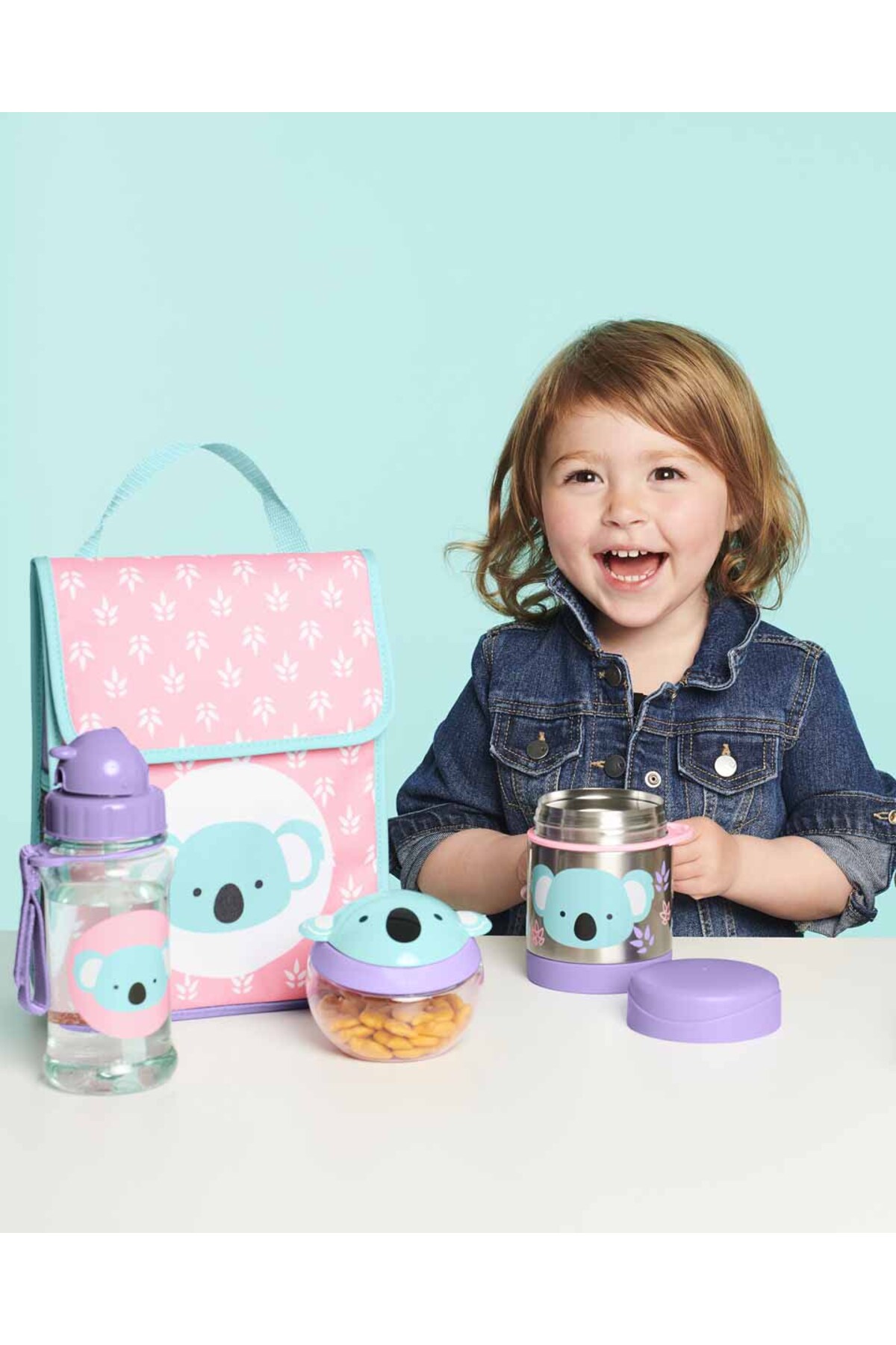 Skip Hop Paslanmaz Çelik Mama Saklama Termosu Seti - Koala fotoğrafı 4 (önizleme)