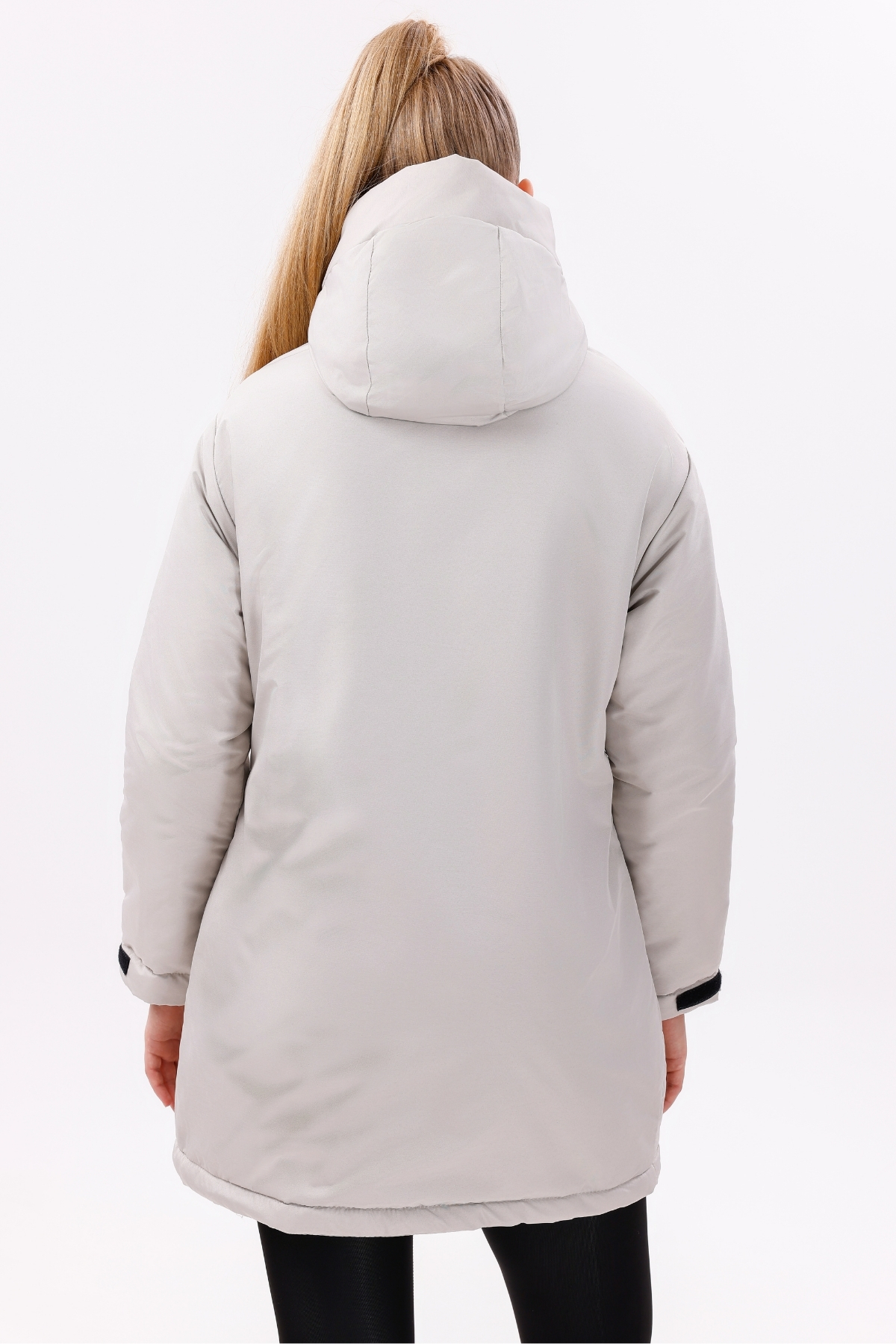 freemen  Kadın Taş Polarlı Kürklü Su Ve Rüzgar Geçirmez Kapüşonlu Kışlık Regülar Kalıp Mont & Kaban & Parka - Görsel 8