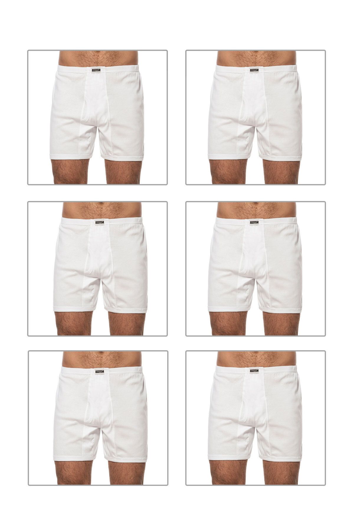 ÖZKAN underwear-Özkan 0118 6 Pack Men's Cotton Ribbed Long Johns 1