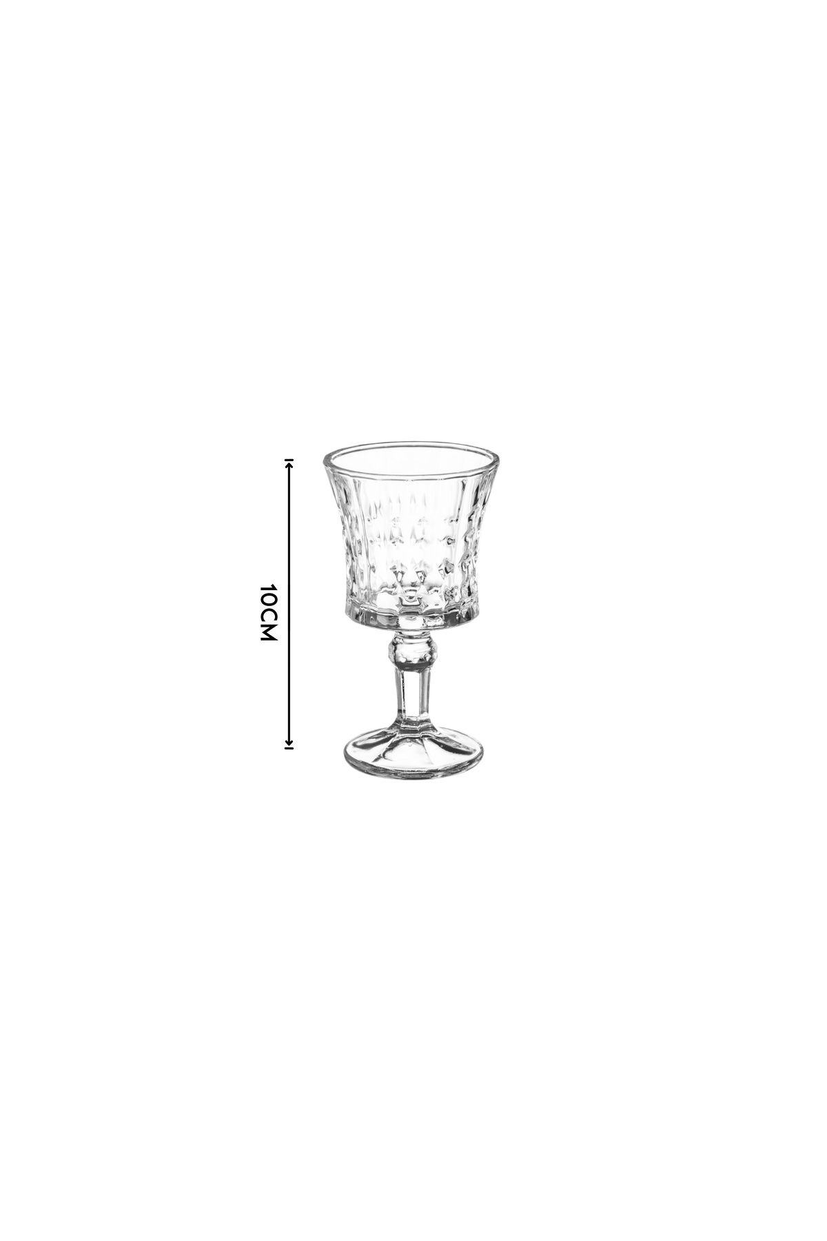 Dania-Set of 12 glass cups with base for juice and for all occasions and receptions Capacity 60 mL 3