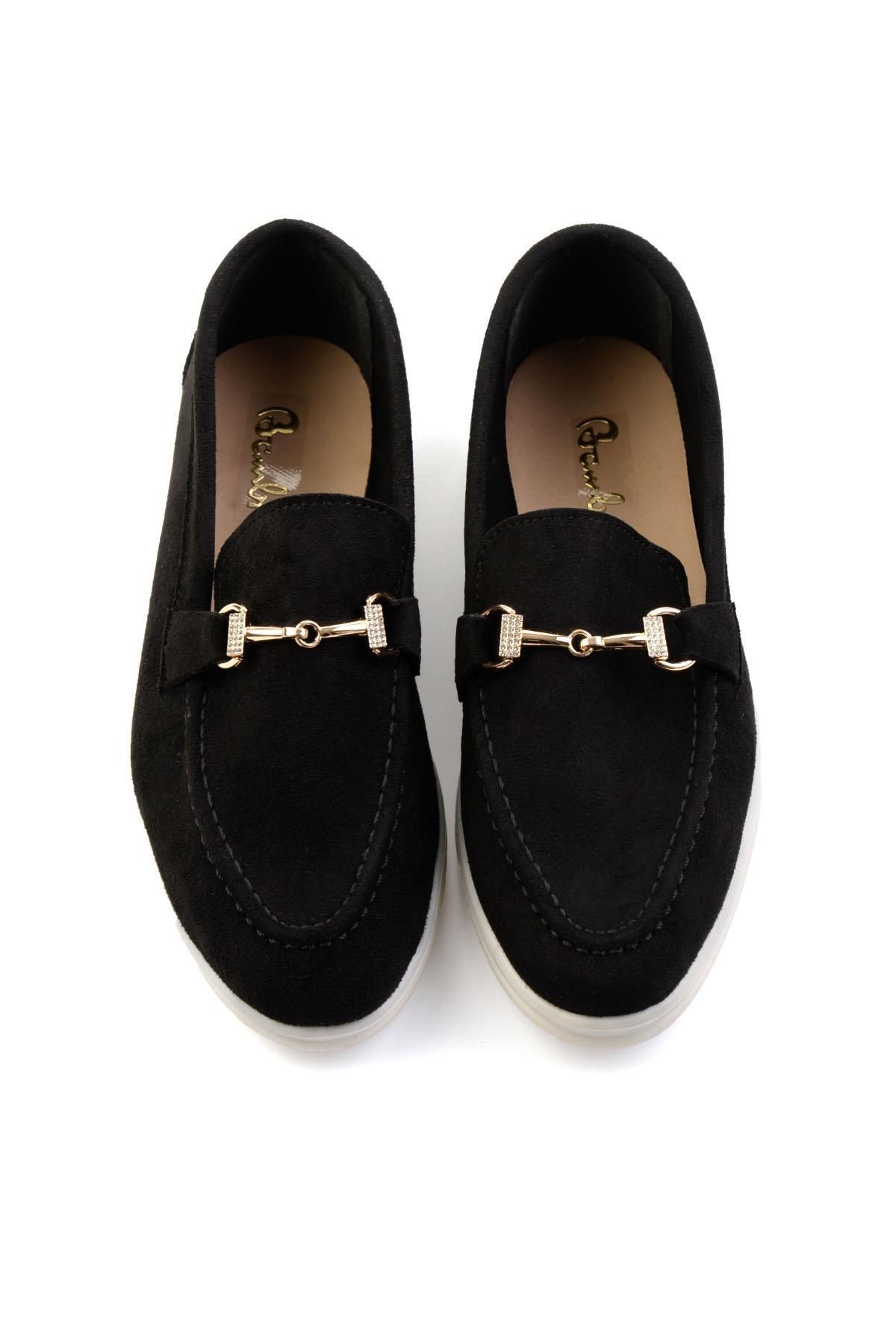 Bambi-Black Women's Loafer Shoes K01140004572 4
