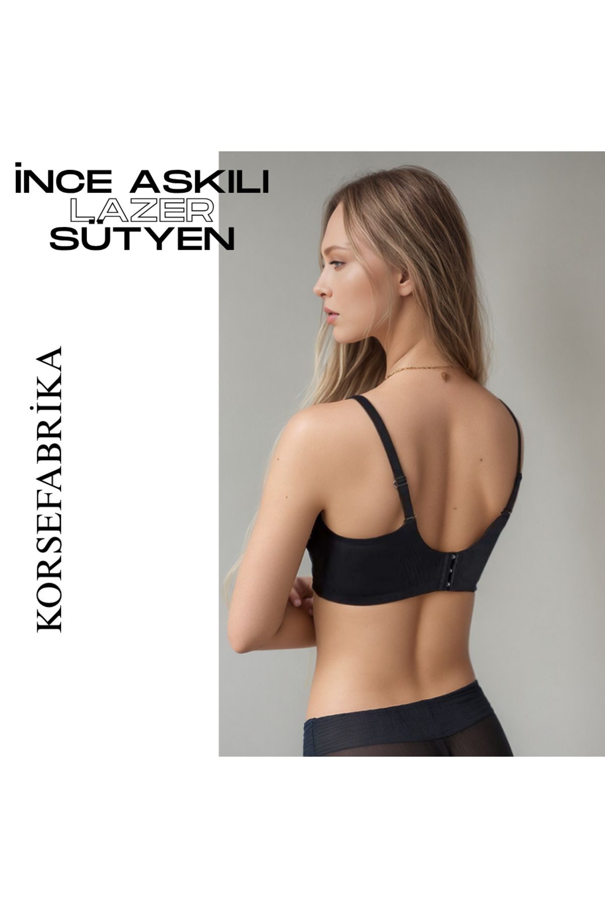 korsefabrika trend mood store-Thin Straps Laser Cut Pads - Invisible - No Trace - No Balens Collecting Push up Seamless Bra 3