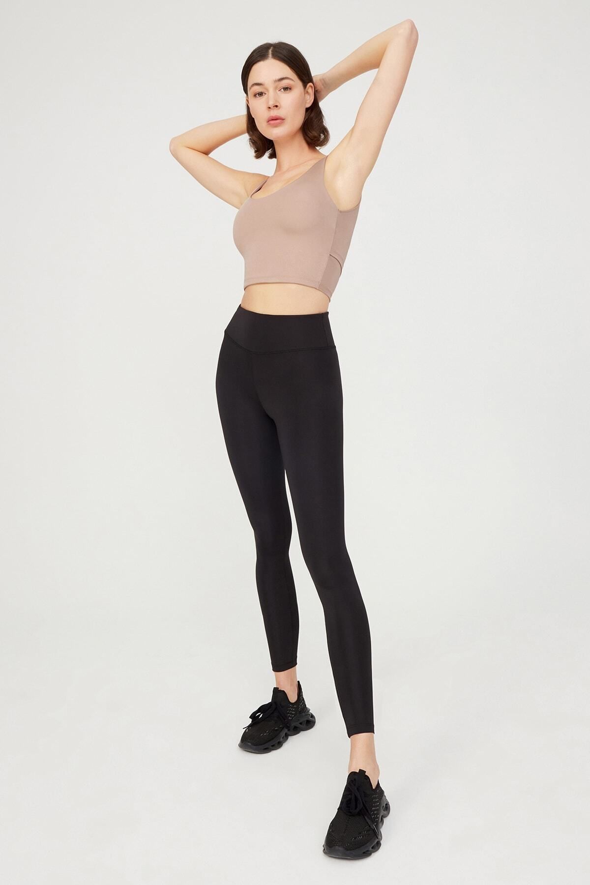 Los Ojos-Béžová Lehce podepřená Zadní strana Detailně zakrytá Crop Top Bustier Cropped 5
