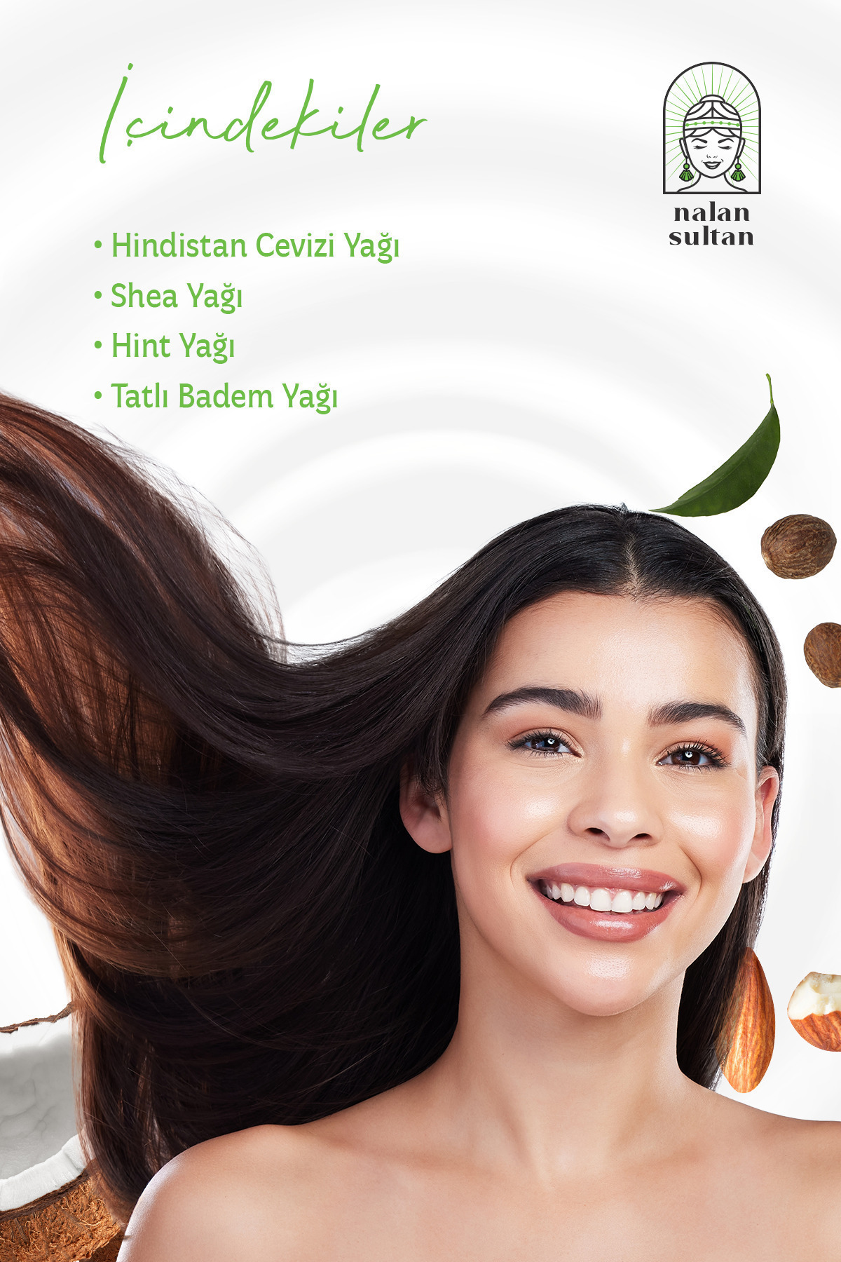 Badem Yağlı Saç Bakım Maskesi | Hiçbir Kimyasal Yok, %100 Bitkisel İçerik (150 ml) — 40A — تصویر 8 از 9