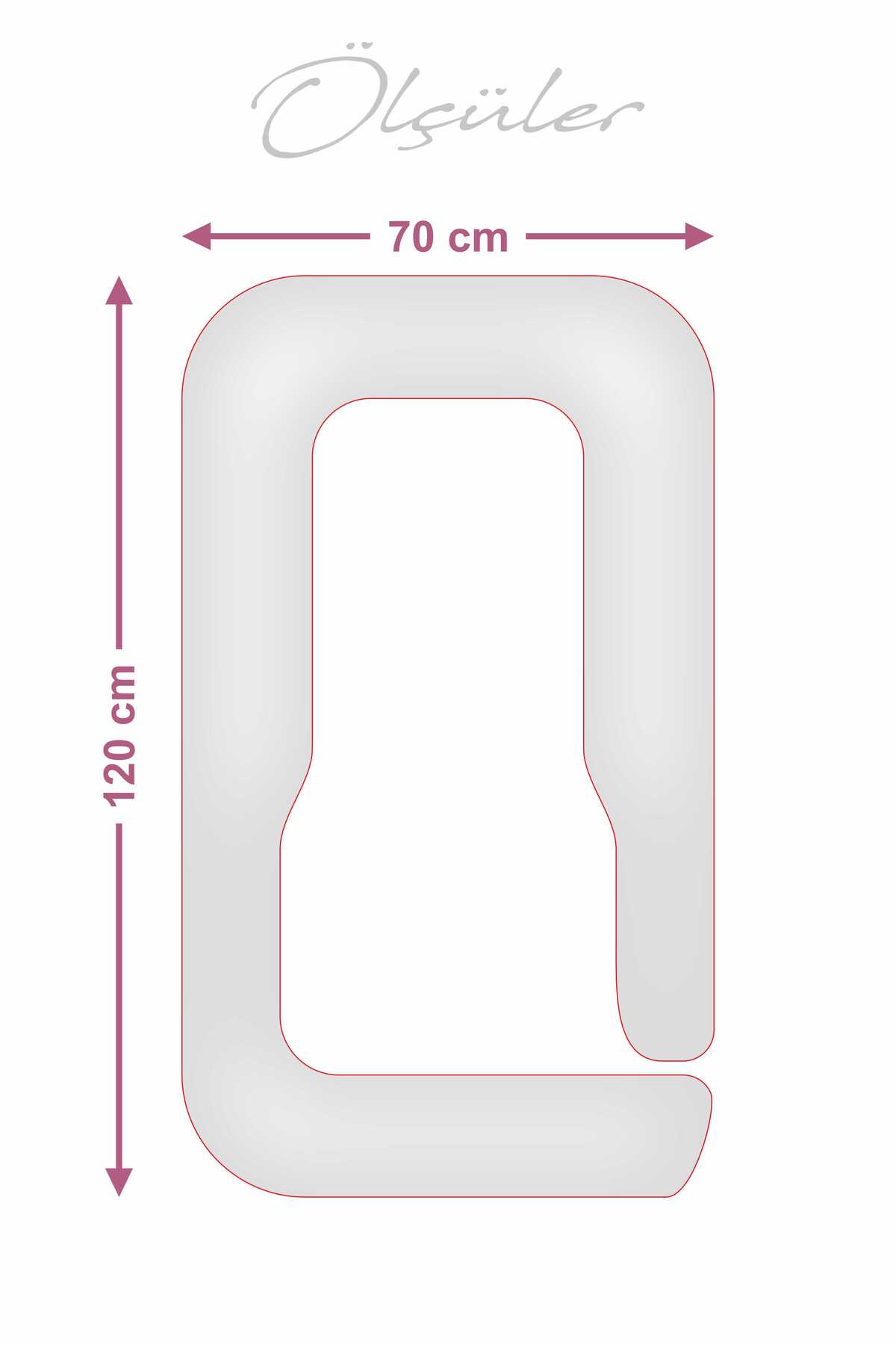 RUYALAR BEBEK 5 Farklı Bölge Destekli Hamile Ve Emzirme Yastığı fotoğrafı 5 (önizleme)