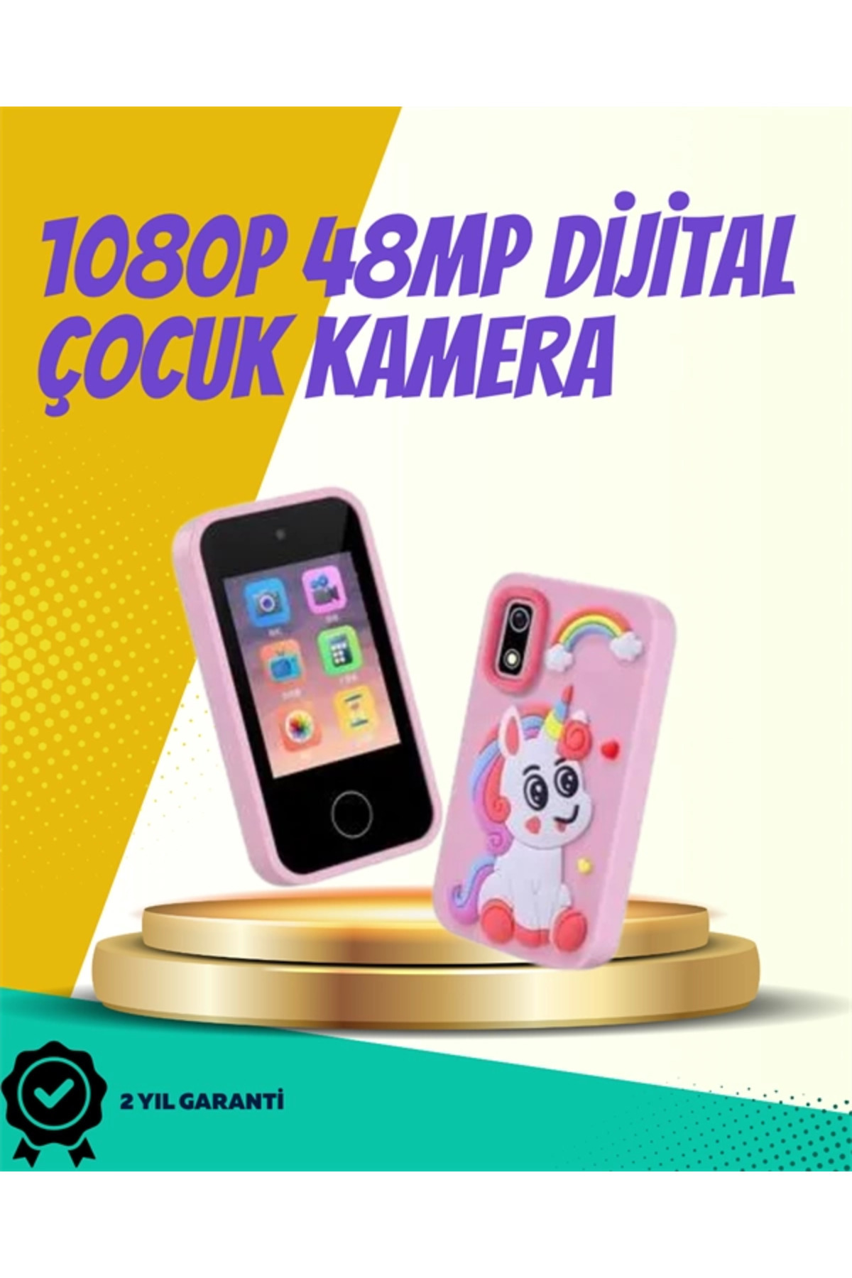 byzm ABS + Silikon Gövdeli Dayanıklı Çocuk Kamerası – Güvenli Malzeme, Şok Emici Tasarım