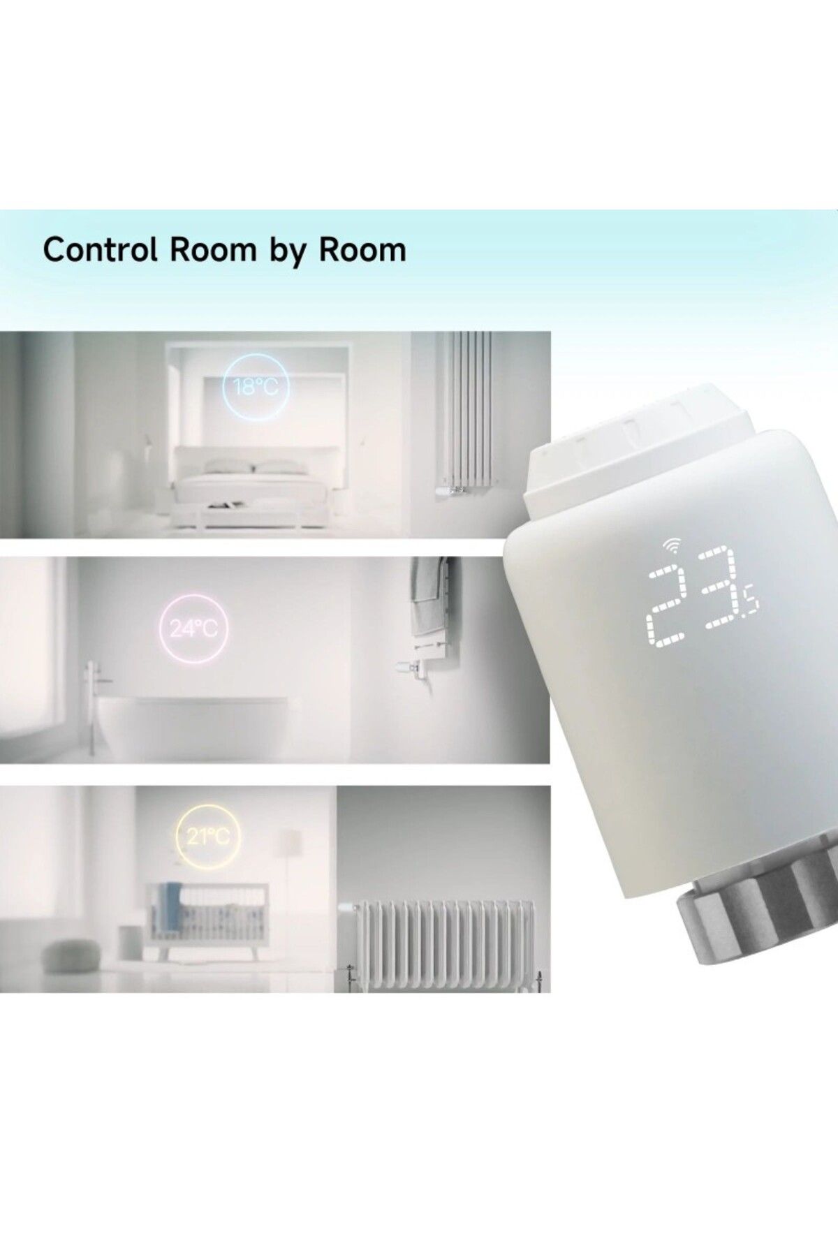 BeOk-Termostat inteligent pentru radiator, Zigbee, programabil, control vocal Google Assistant, Alexa 18