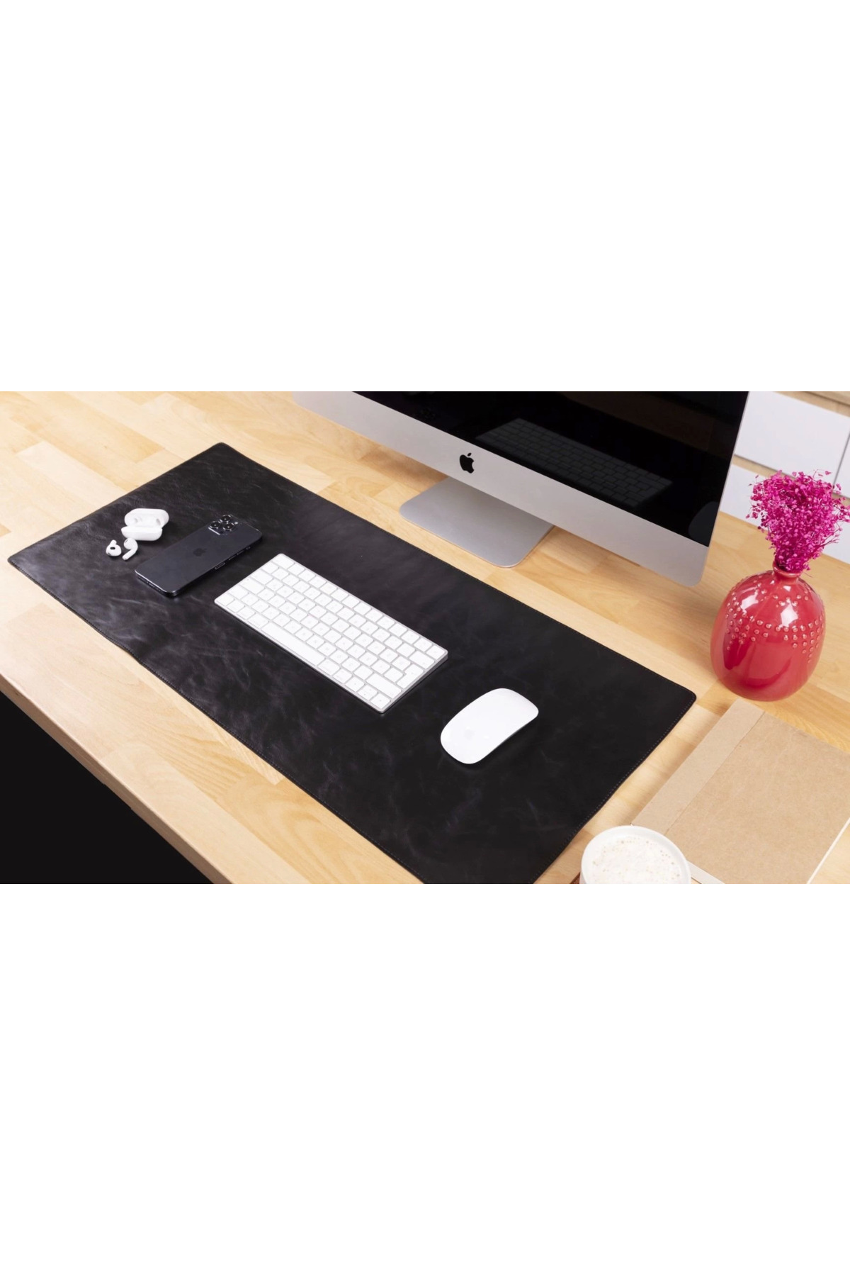 Ronanna Deri Masa Matı 80*37cm RST1 Siyah