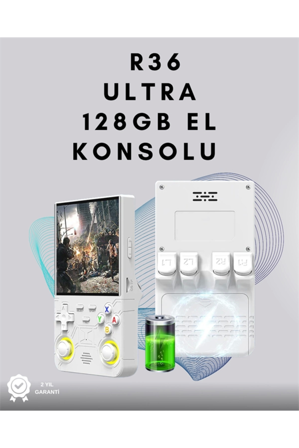 LAMİATAKI R36 Ultra Retro Oyun Konsolu – RGB Destekli, Çoklu Platform, Kaydet/Yükle Özellikli