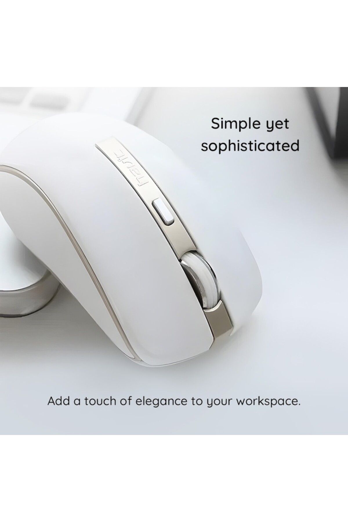 onix-Mouse Wireless 2.4Ghz, Ultra Responsive Golden Click HAVIT, 1600 DPI, din ABS, cu baterii AA, A 3