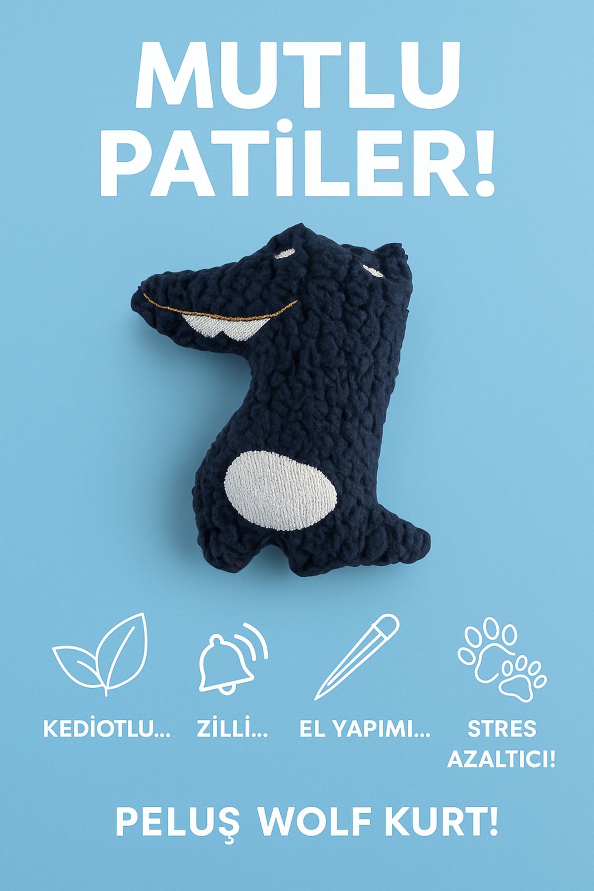 Lazy Paws-Cat Toy Interactive with Catnip and Bell, Stress Reducing, Relaxing Playmate - Green Plush 3
