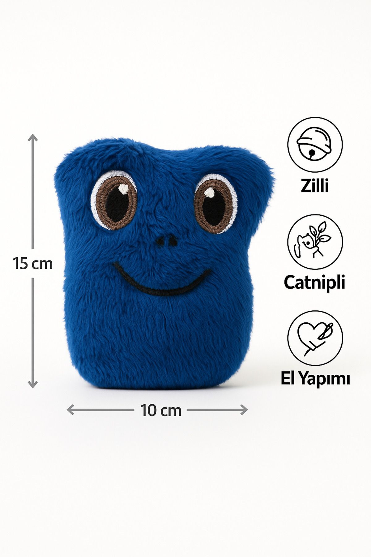 Lazy Paws-Cat Toy Interactive with Catnip and Bell, Stress Reliever, Relaxing Playmate - Plush Frog 2